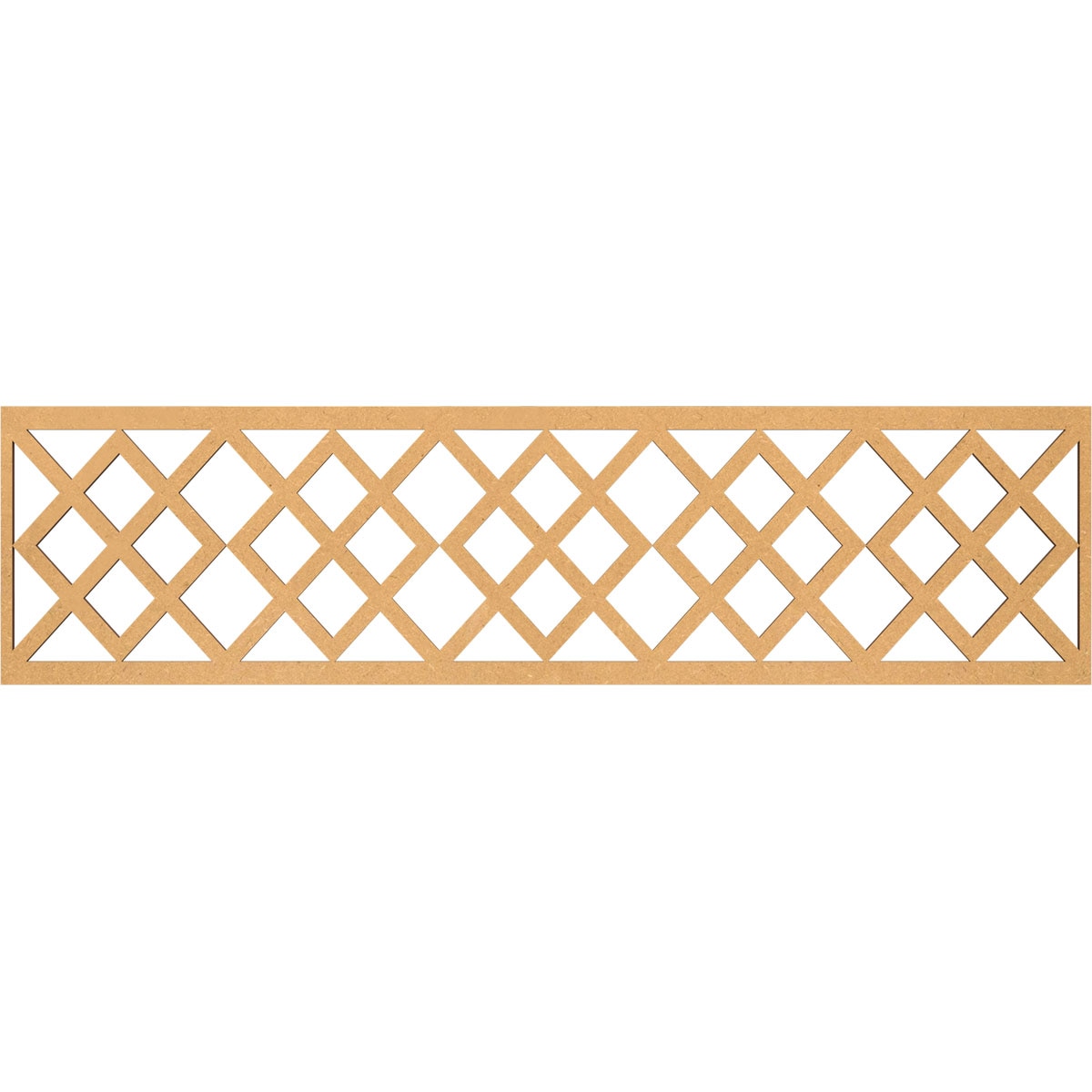 Ekena Millwork MLDA12X47HADMF Hadley Fretwork Flat Trim 12-in x 3.92-ft Brown Unfinished 2157846 Pierced Wall Panel Moulding