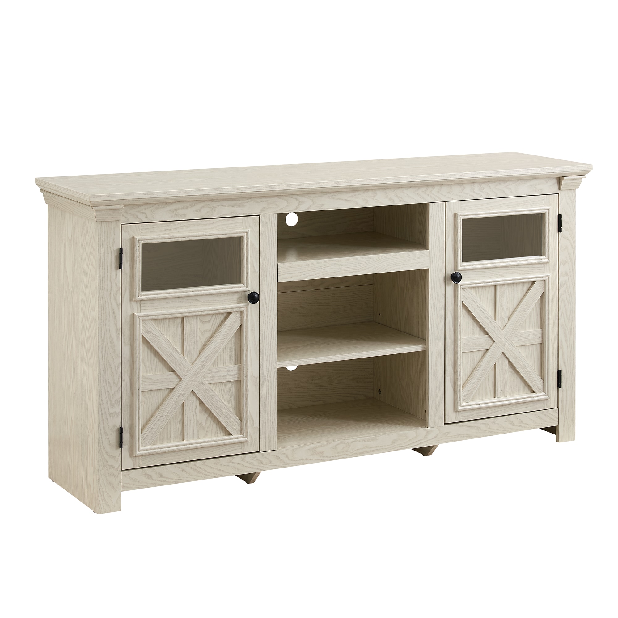 SINOFURN SYC160032BG Farmhouse/Rustic Cream TV cabinet ( Accommodates TVs up to 65-in )