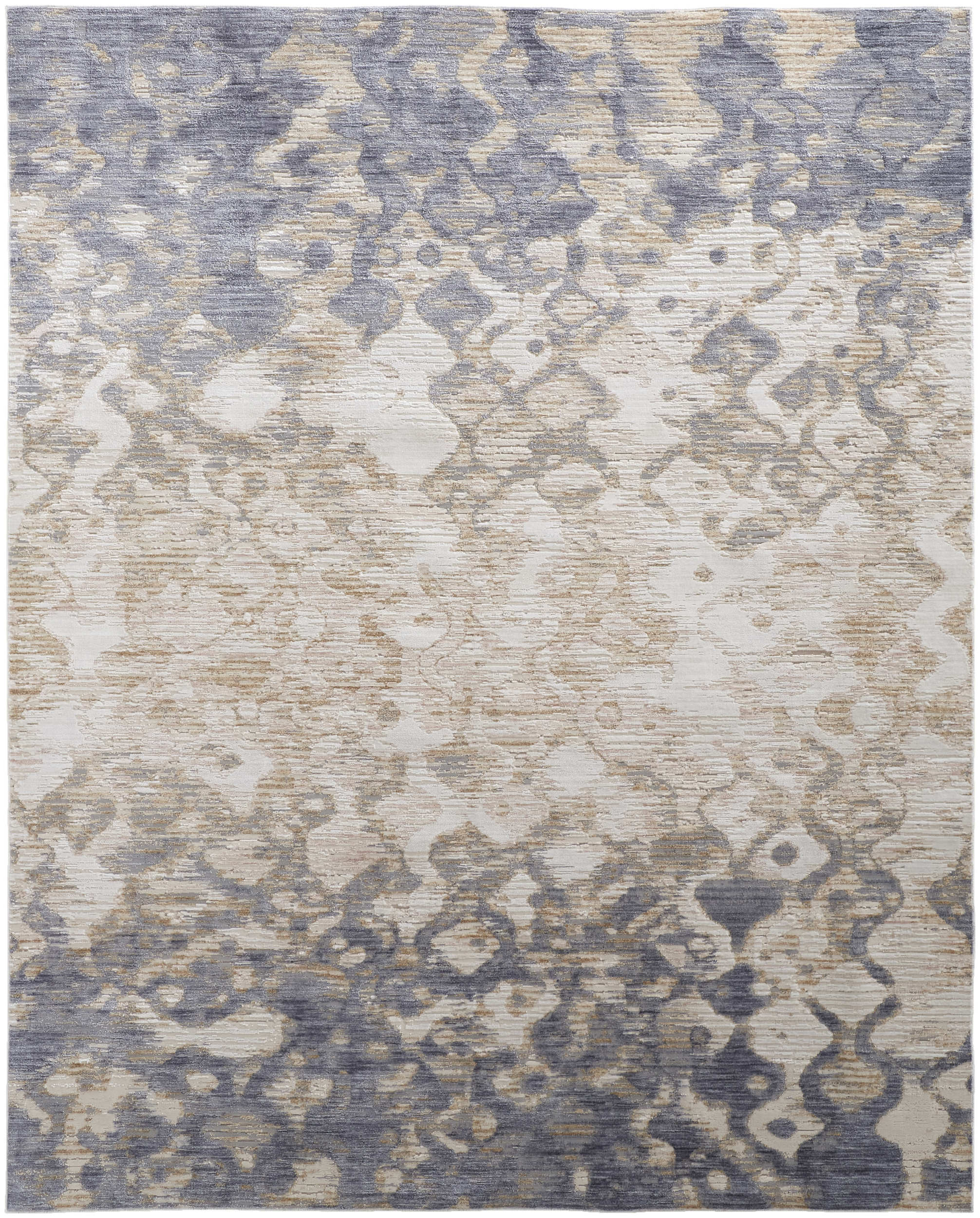 Room Envy LAIR39G7BLUBGEB00 3 x 5 (ft) Loomed Polyester Tan/Ivory/Blue Rectangular Indoor Area rug