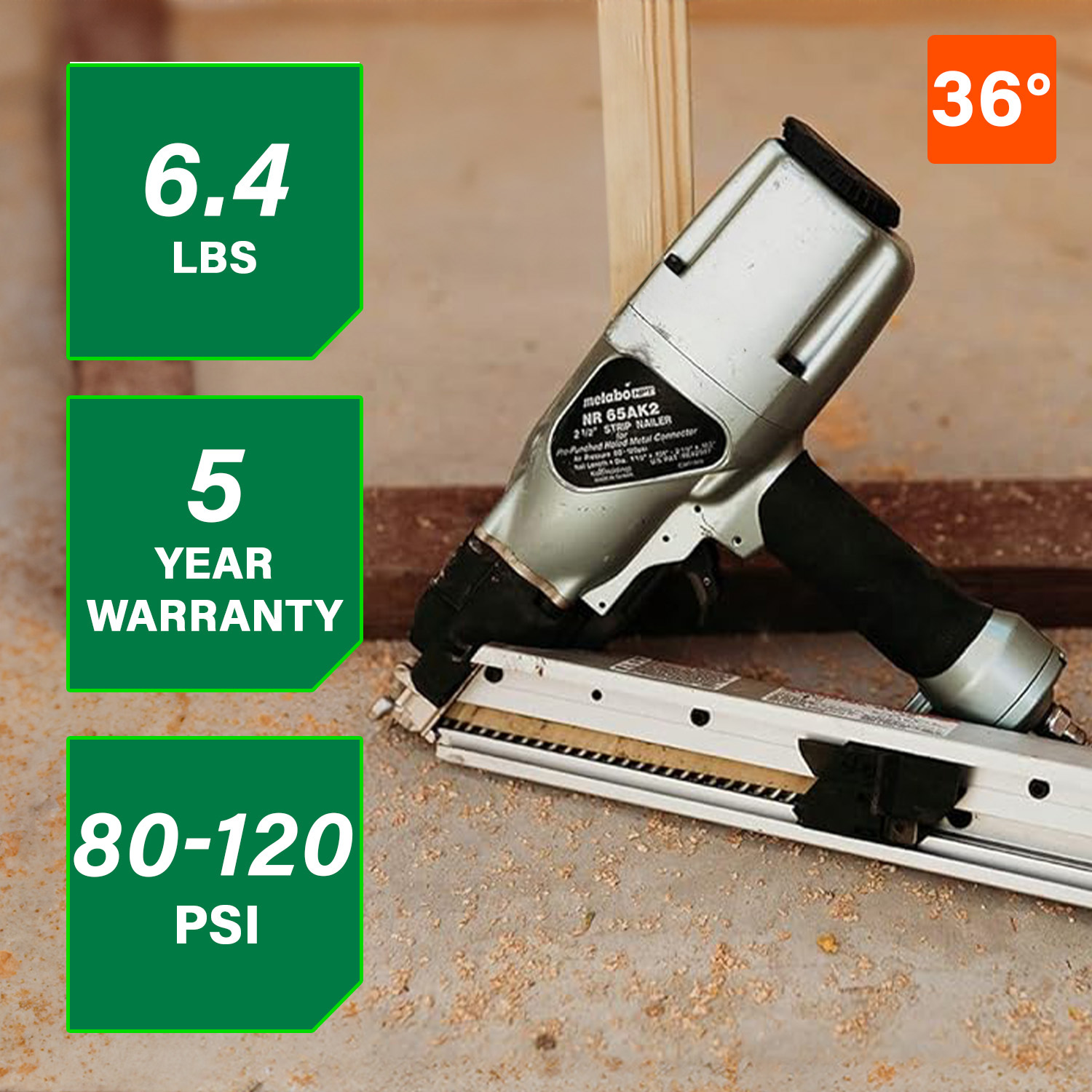 Metabo HPT NR65AK2M Specialty-Nailers - View #3