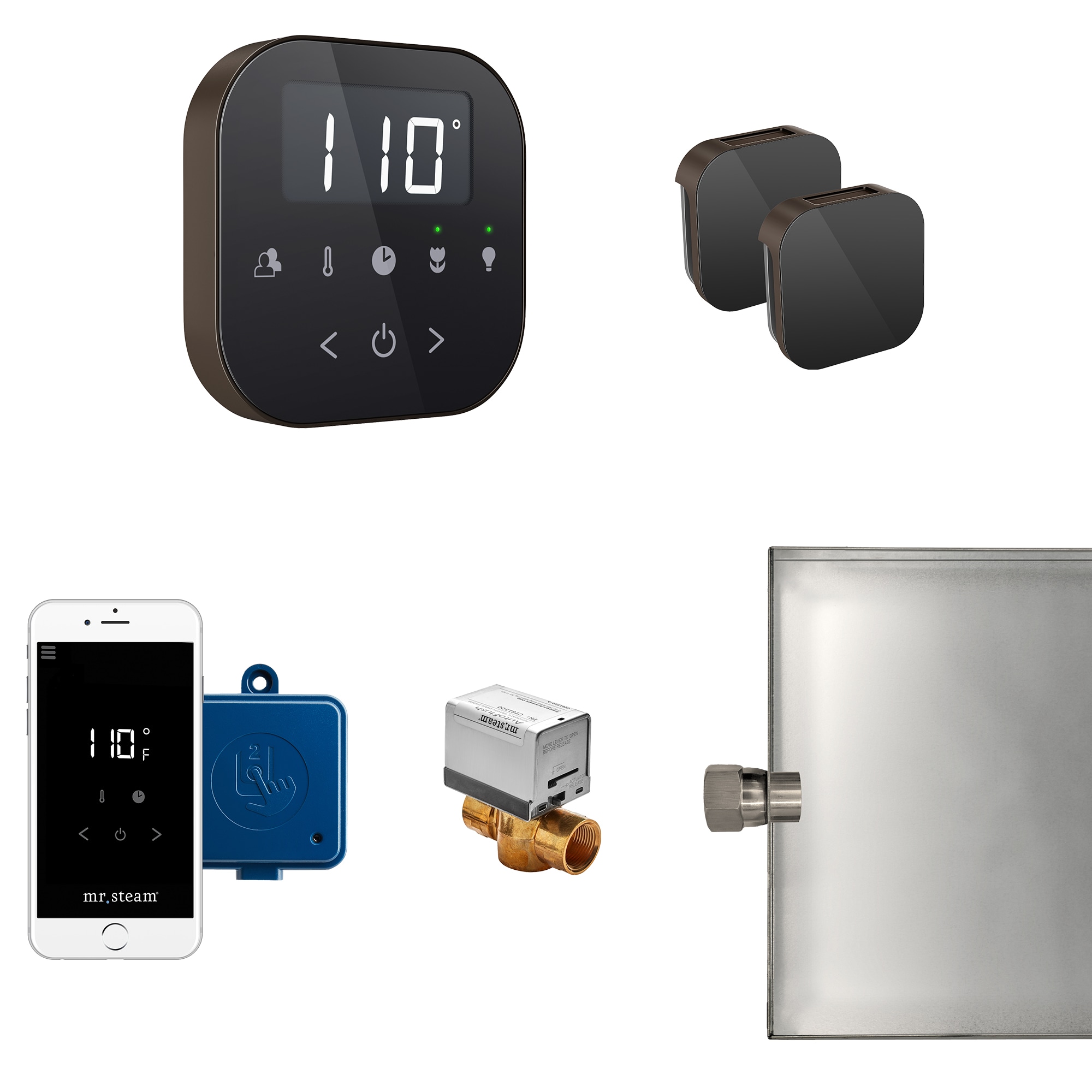 Mr. Steam ABUTLERXB-OR 120-Watt Black Oil Rubbed Bronze Steam generator control kit