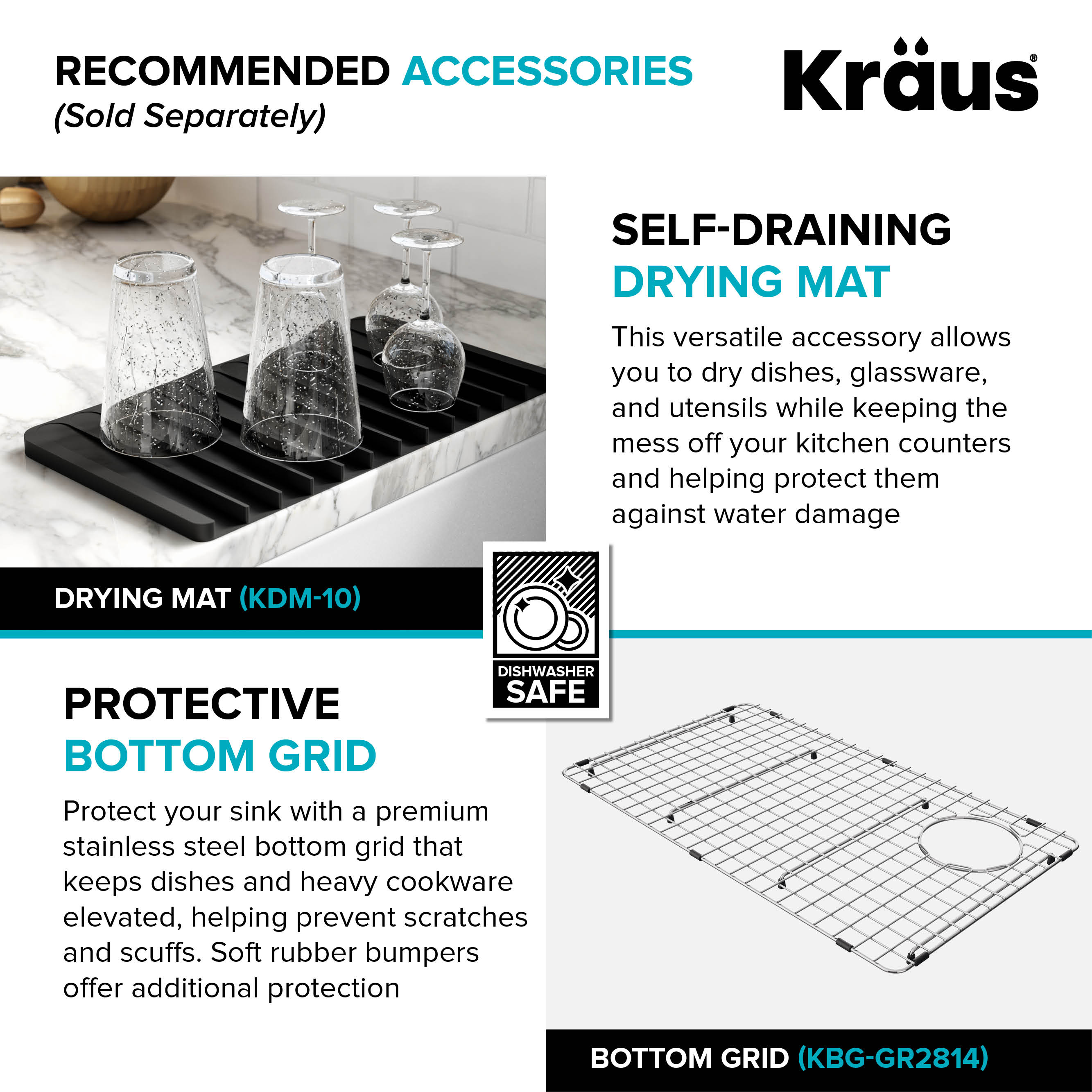 Kraus KGUW1-33WH Kitchen-Sinks - View #16