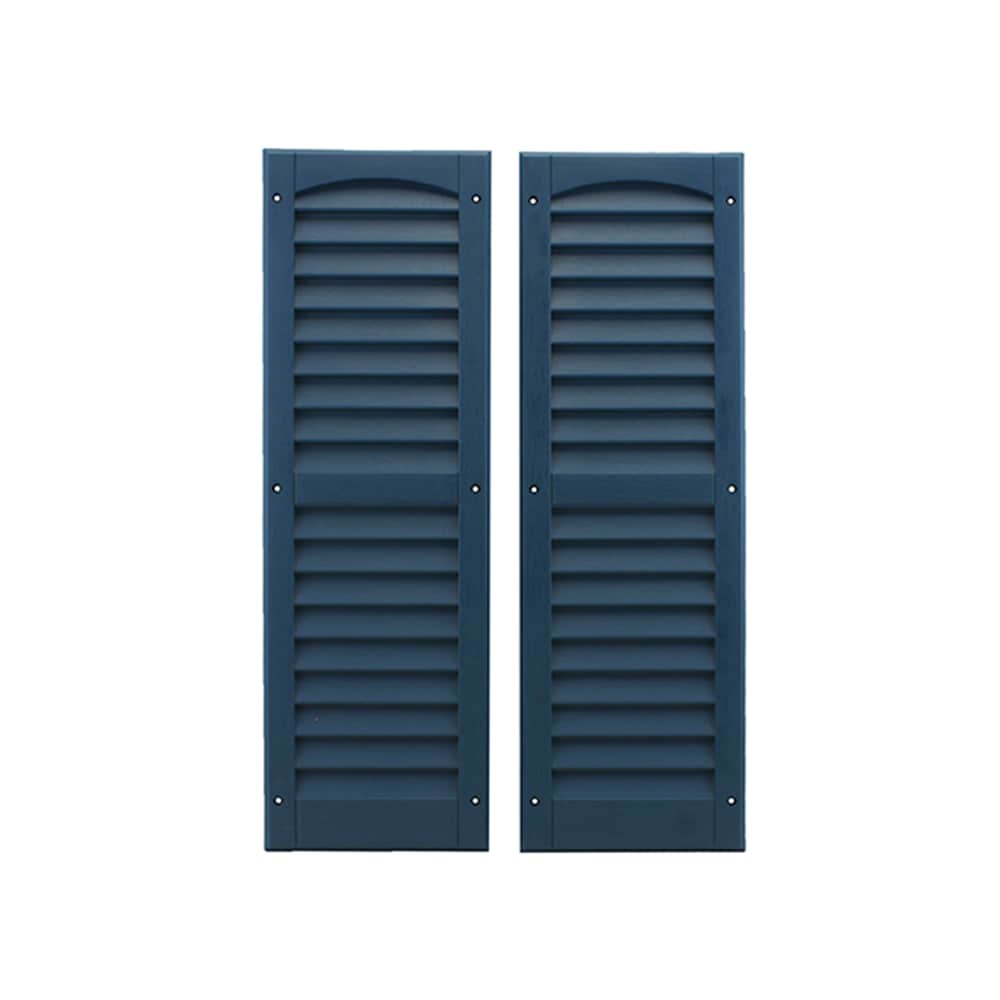 Shed Windows and More S927M Shutters 9 in x 27 in Vinyl Shutters for Shed Chicken Coop Shutters (Blue)