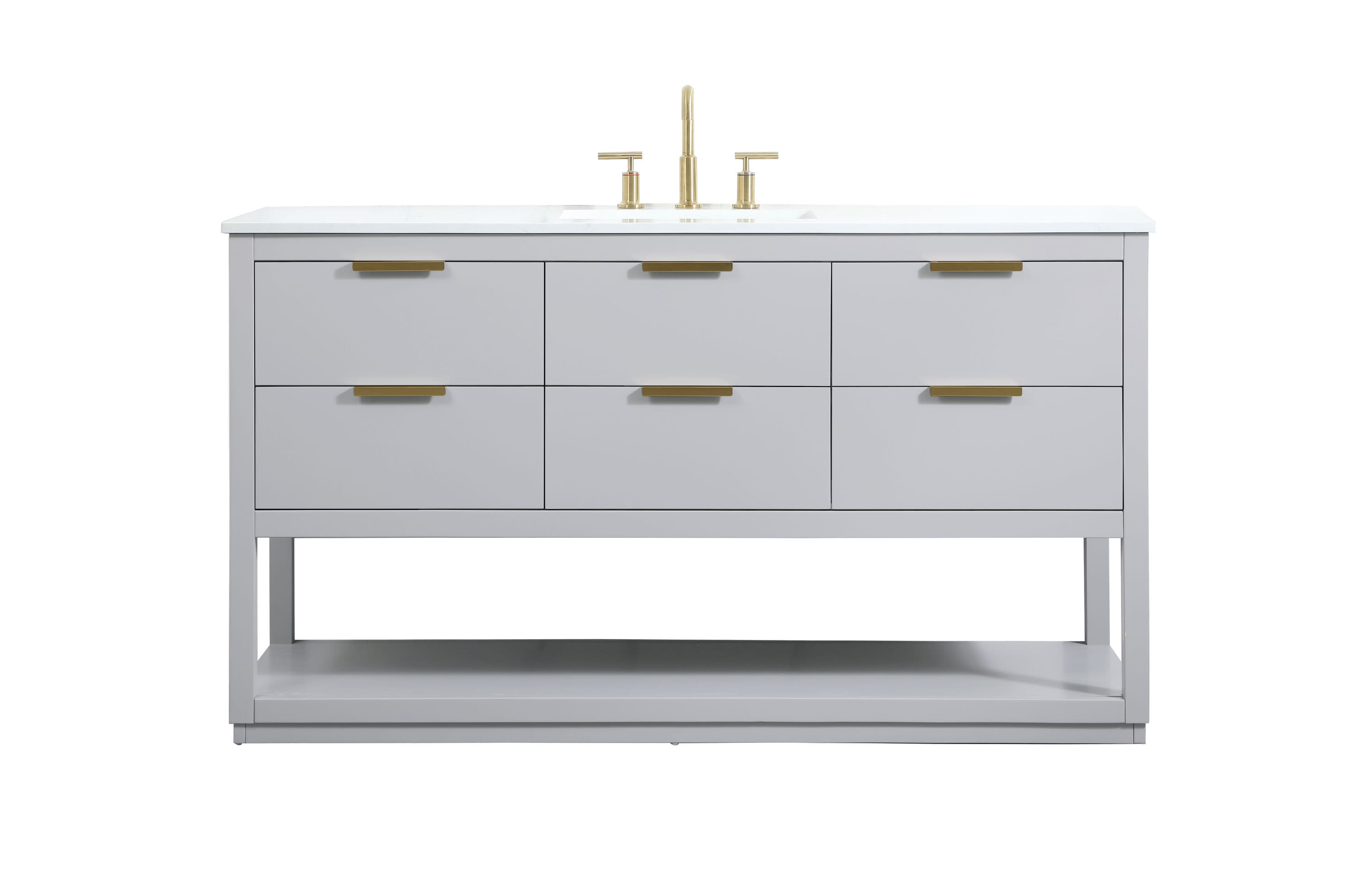 Elegant Decor HF57780GR Bath-Vanity-Combo - View #2