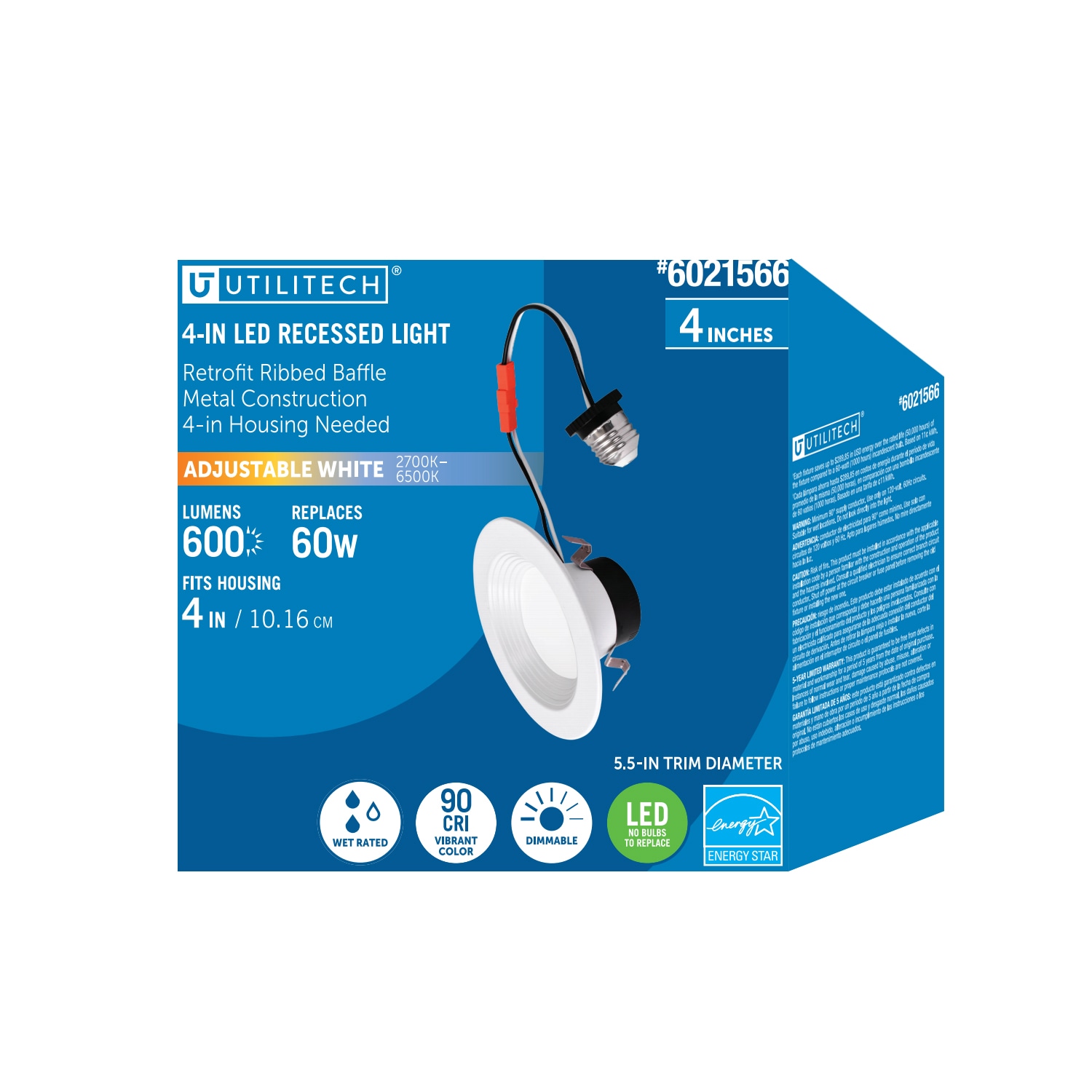 Utilitech MQTL1284-L60K9027 Led-Retrofit-Downlight - View #2