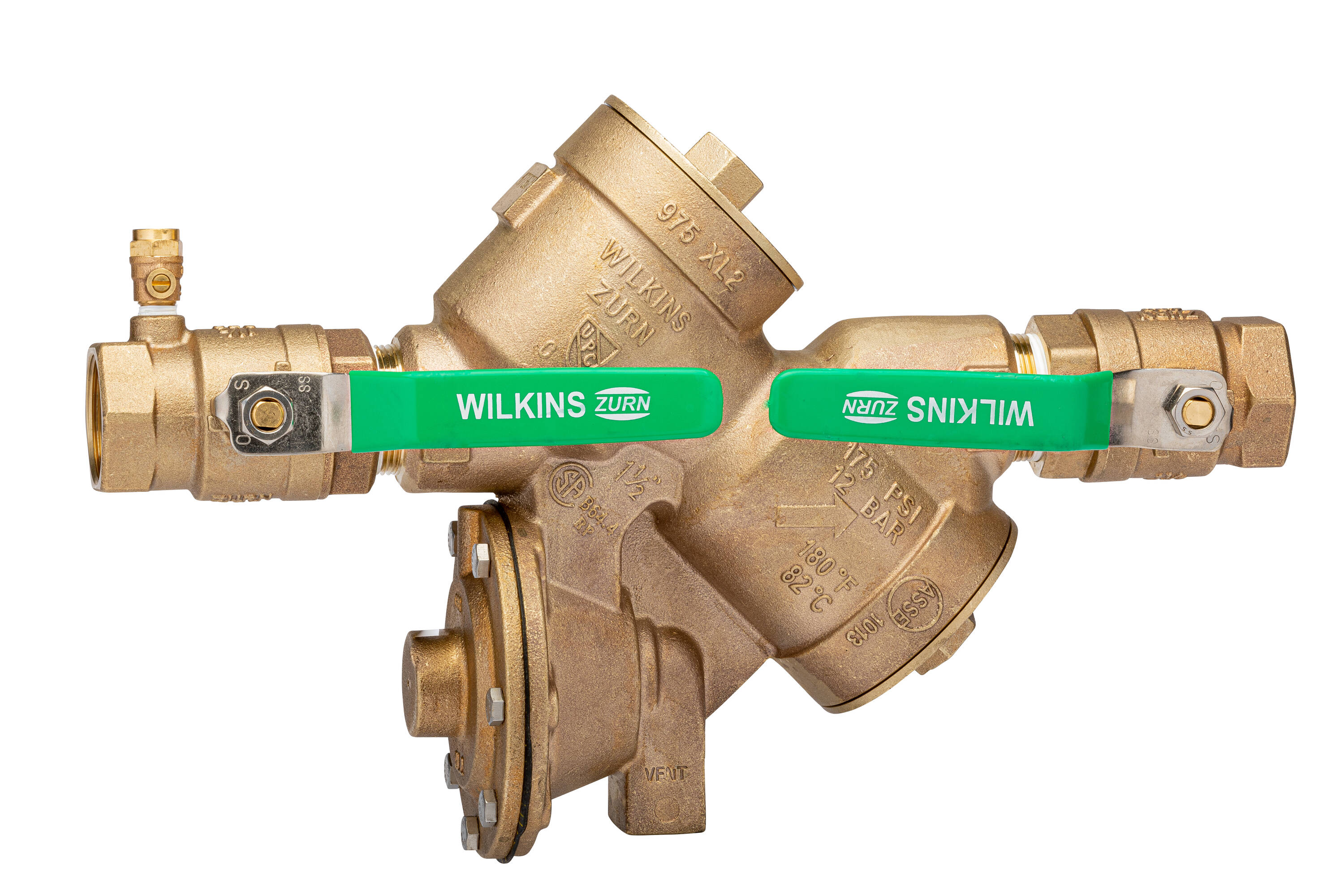 Zurn Wilkins 1-1/2-in Bronze FNPT Reduced Pressure Backflow Preventer ...