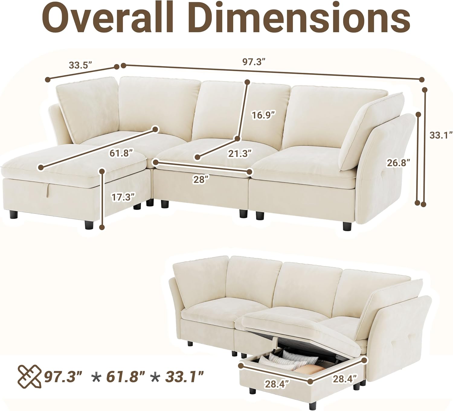 WhizMax PD-VAM-33BND3G9 Sofas-Loveseats - View #2