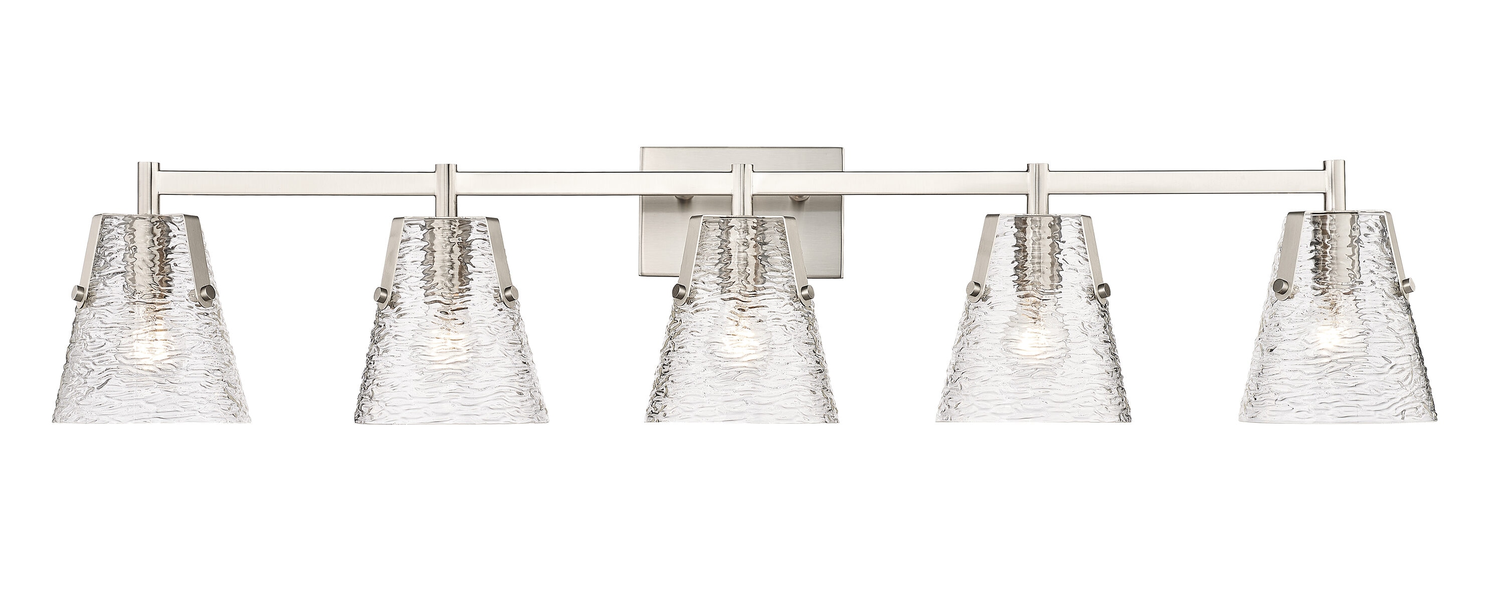 Z-Lite 1101-5V-BN Analia 45.75-in 5 -Light Brushed Nickel Transitional Vanity light