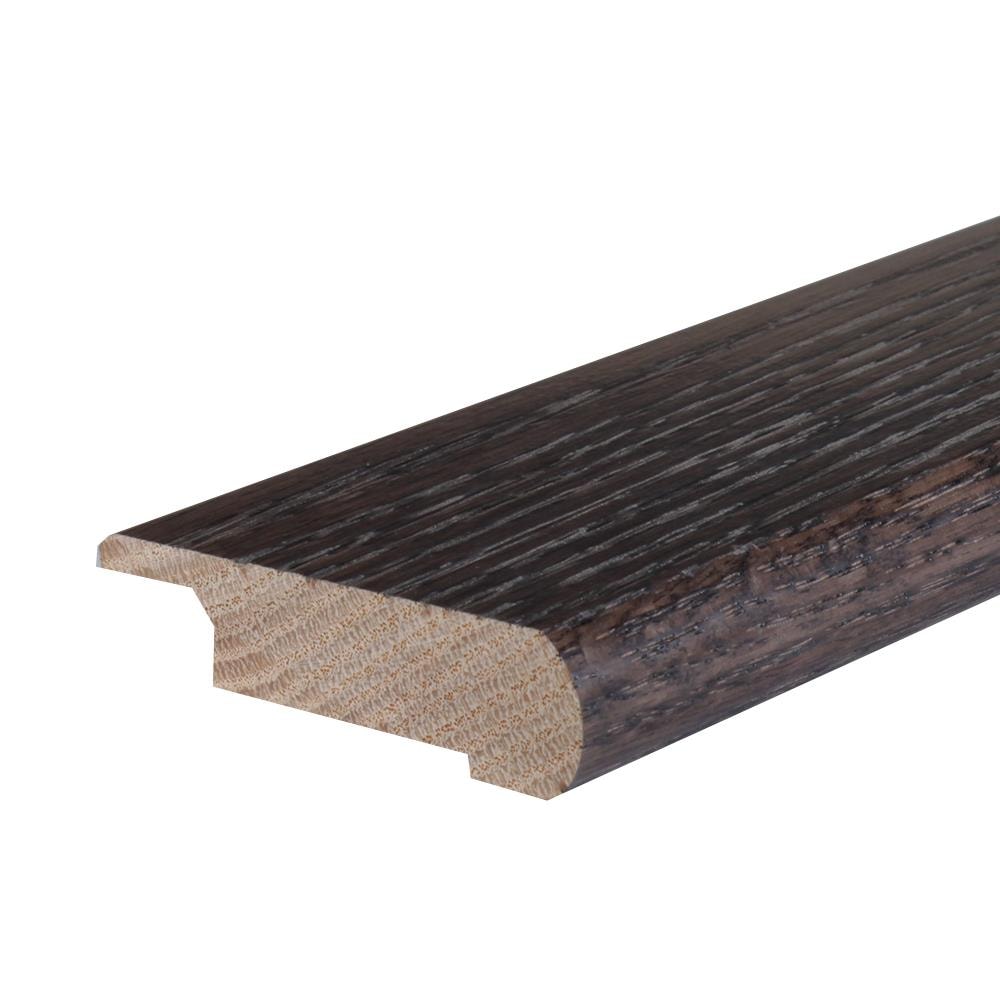 Flexco 1085796 Solid Wood Stair Nose 2.75-in x 78-in x 0.75-in Chocolate Prefinished Wood Oak Flush Stair Nosing