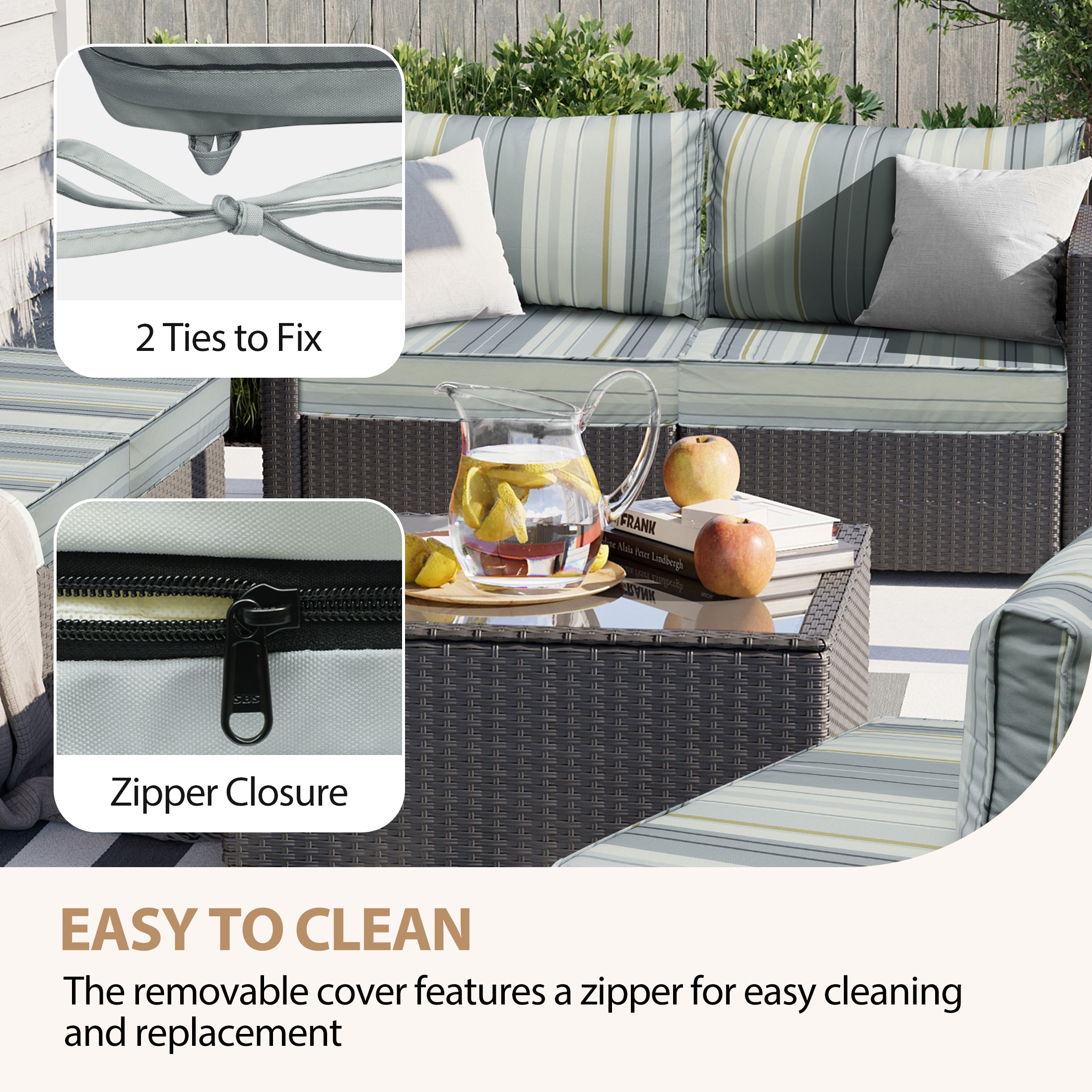 AAAAAcessories LSPC-SF242413XTHUI4 Patio-Furniture-Cushions - View #4