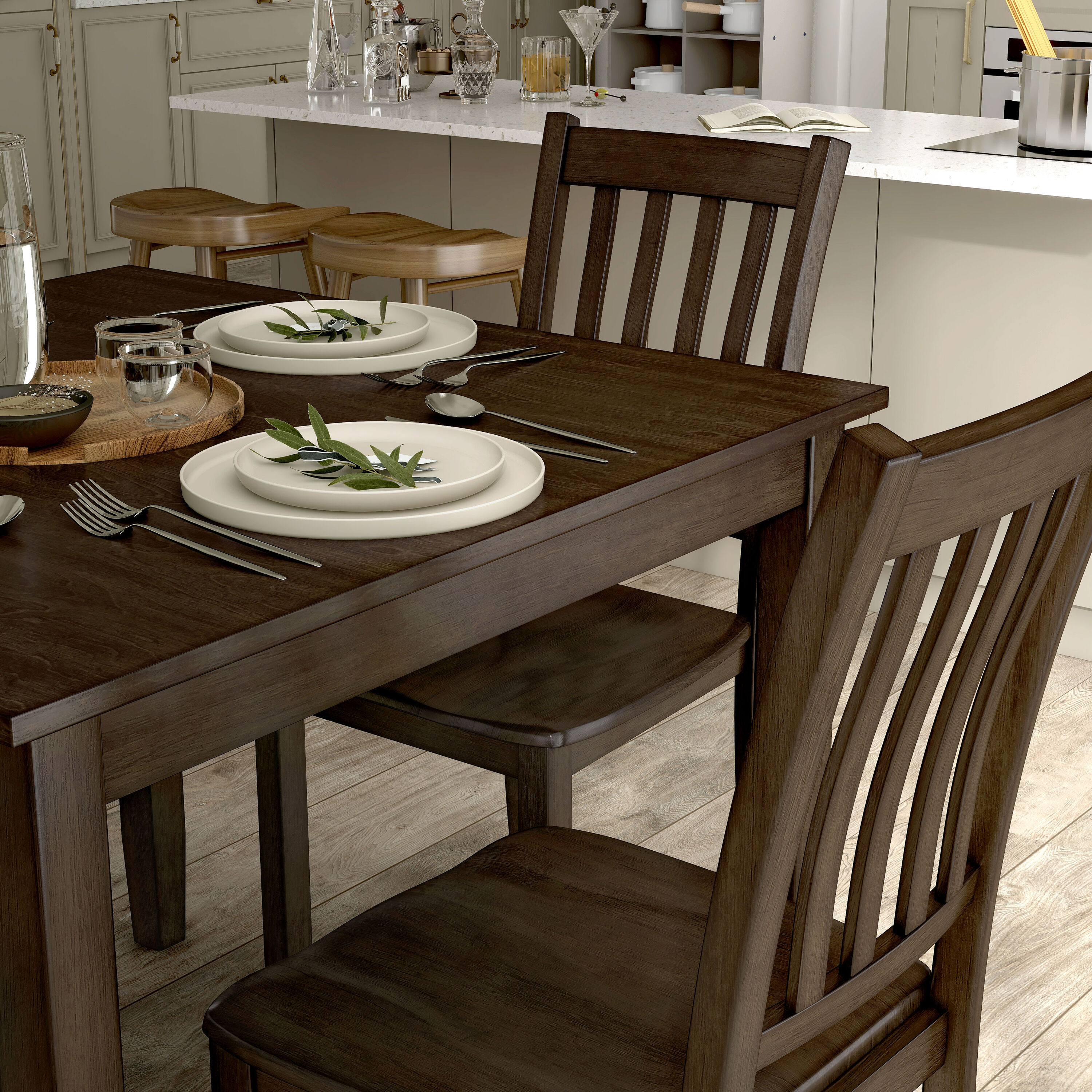 Furniture of America EC-3583WN-T-5PK Dining-Sets - View #5