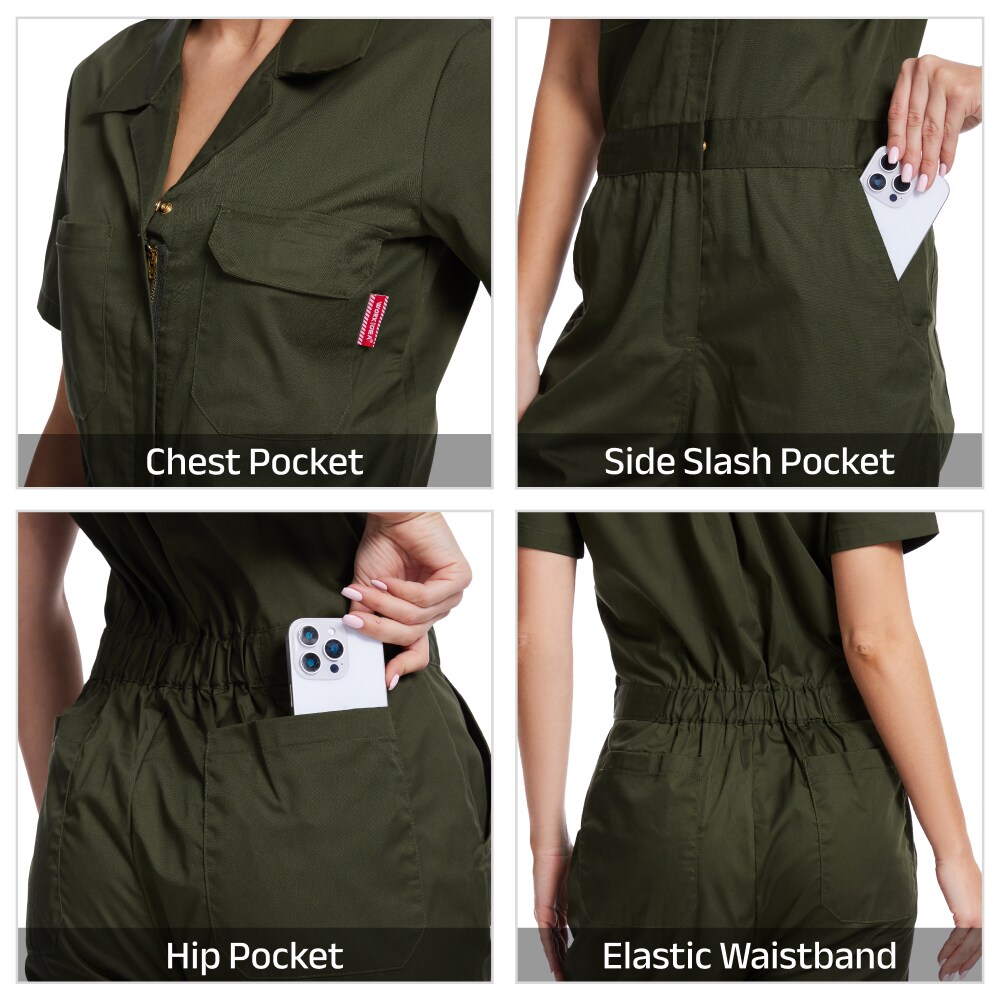 WORK IDEA US-KC0126-AG-L overalls - View #5