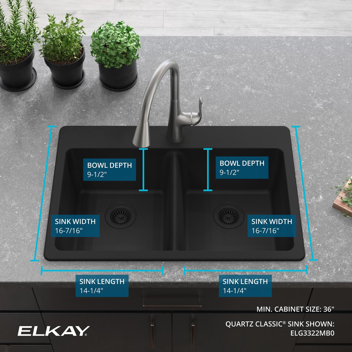 Elkay ELG3322MB0 Kitchen-Sinks - View #6