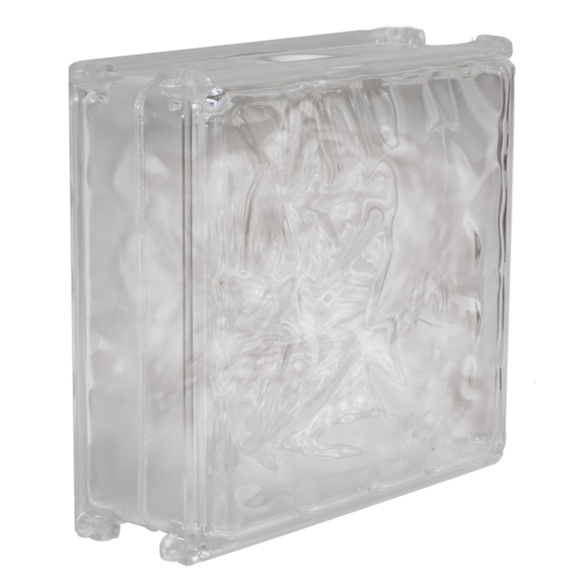 Hy-Lite Clear Wave Acrylic Block (8-in H x 8-in W x 3-in D) in the Glass  Block department at