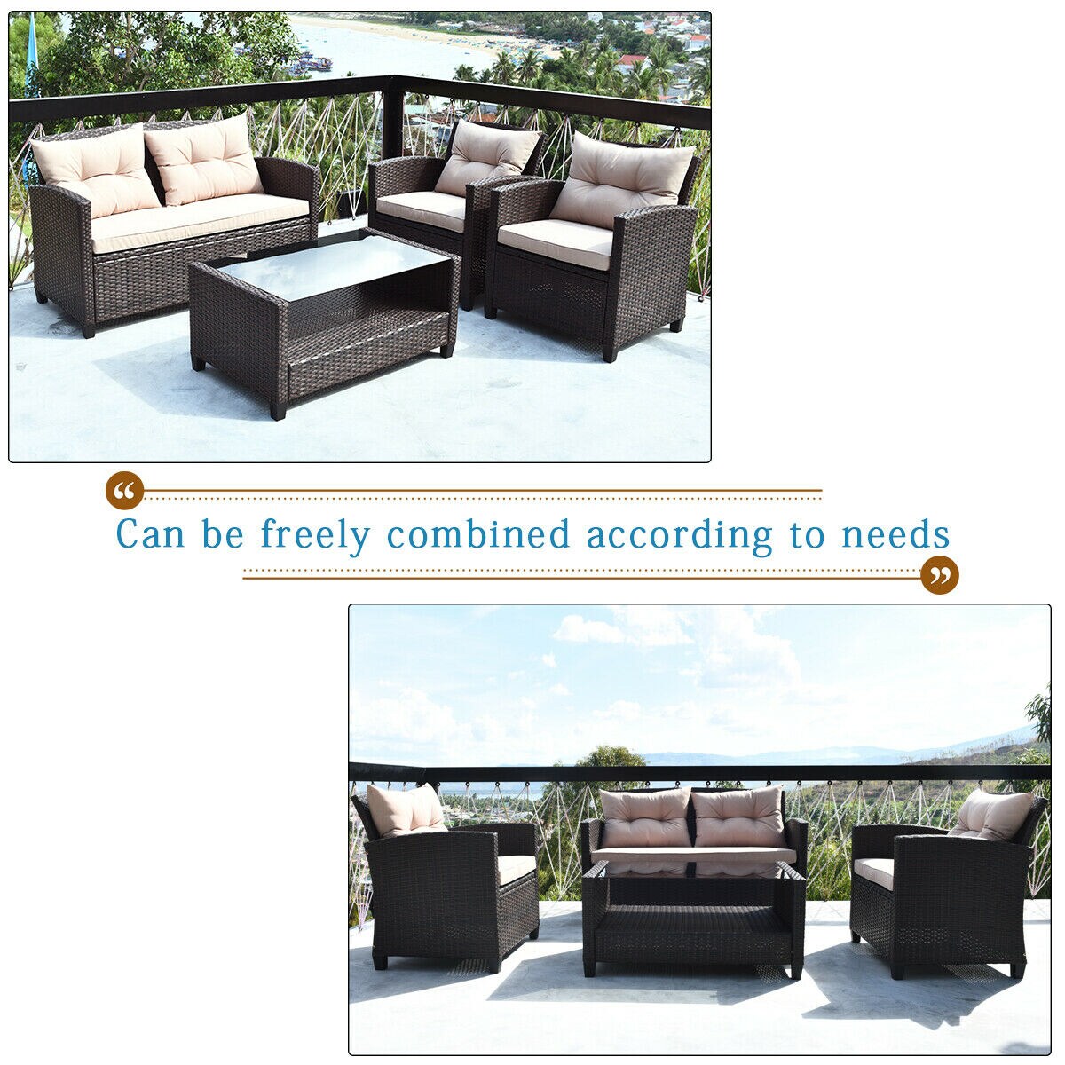 Clihome CWCH-HW66742+ Patio-Conversation-Sets - View #7