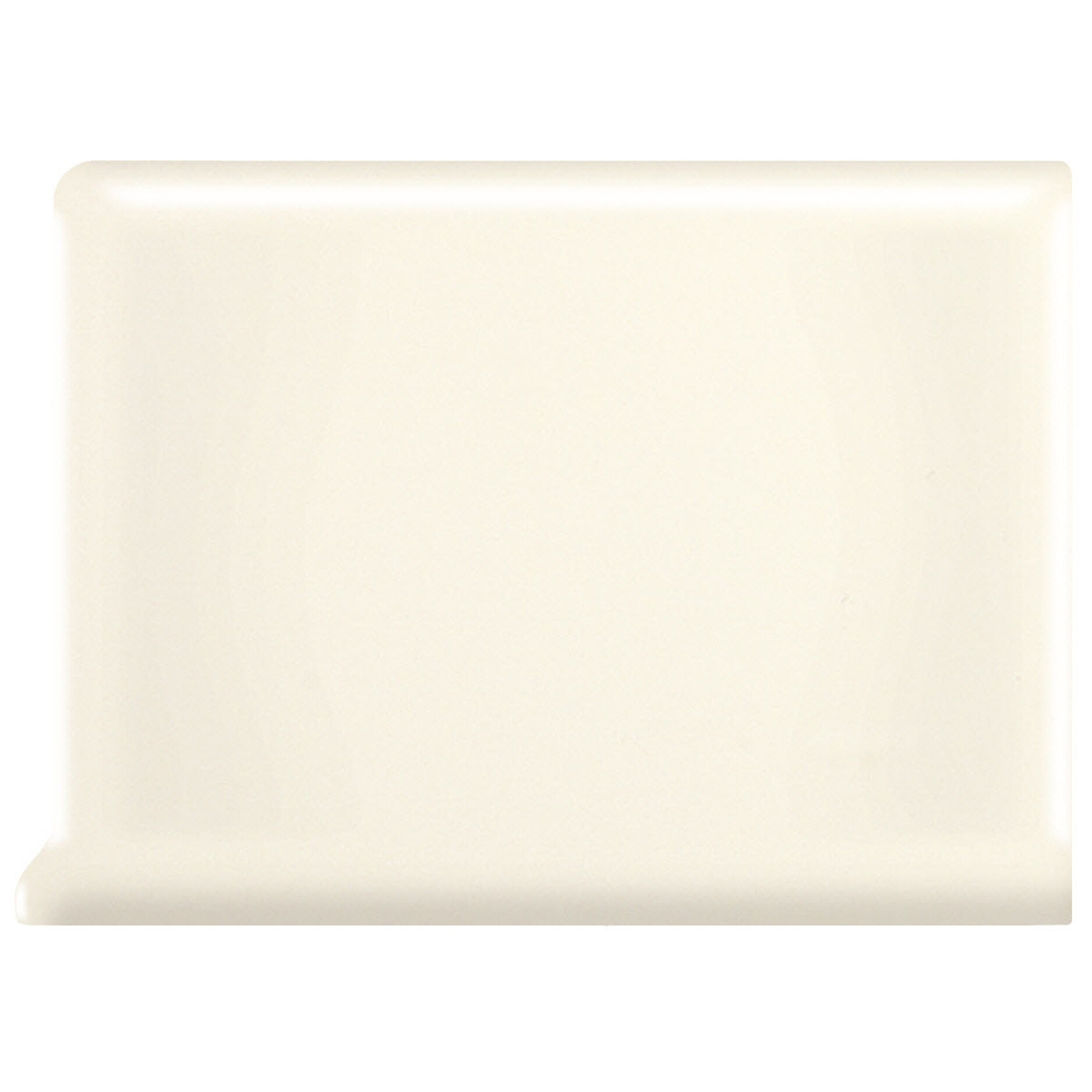 American Olean Bright Biscuit Ceramic Bullnose Tile (3-in x 6-in)