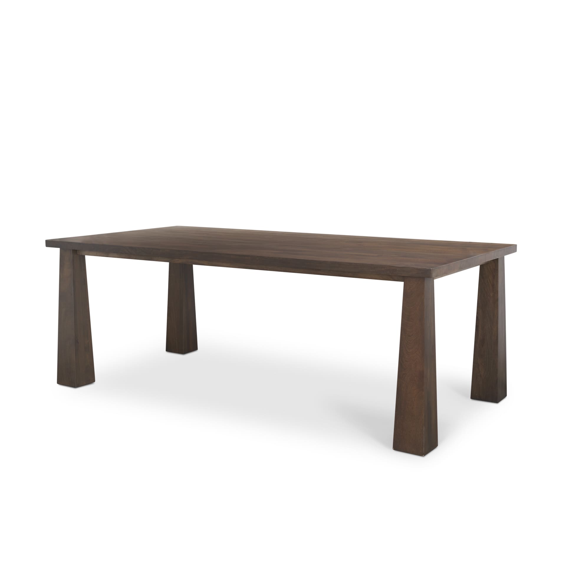 Mercana Brown Contemporary/Modern Wood Dining Table, with Plain/Smooth Finish and Wood 84-in L x 30-in H