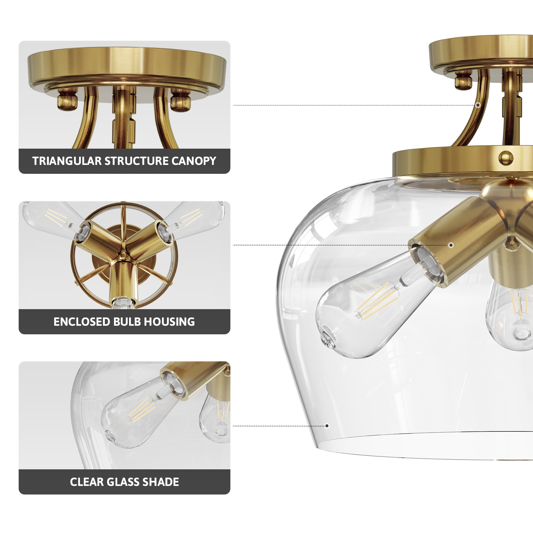 CO-Z HCF-2806-GD flushmounts - View #4