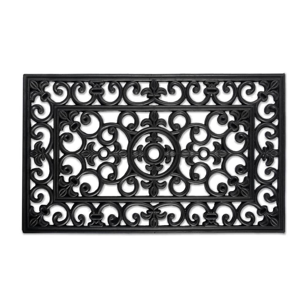 DII CAMZ37037 2 x 3 (ft) Tufted Synthetic Black Rectangular Indoor/Outdoor Trellis Area rug