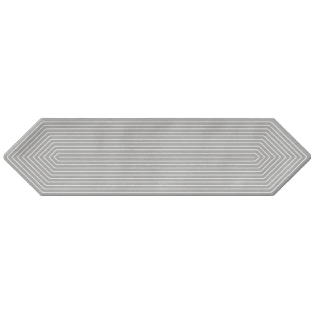 Giorbello G2137-D-SMPL Sample- Decor Smoke 3-in x 12-in Glazed Ceramic Subway Hexagon Floor and Wall Tile