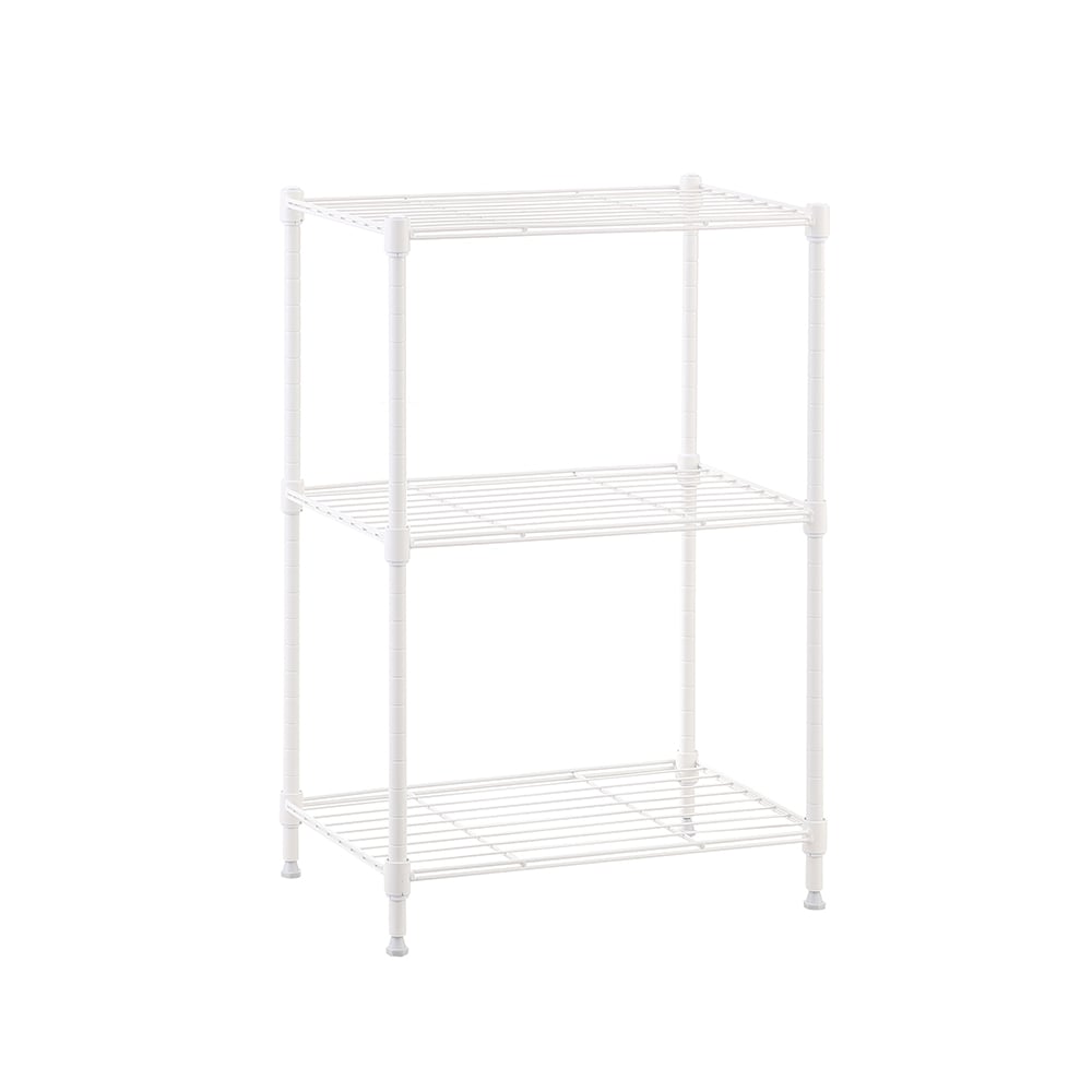 MZG Steel Heavy Duty 3-Tier Utility Shelving Unit (18-in W x 12-in D x ...