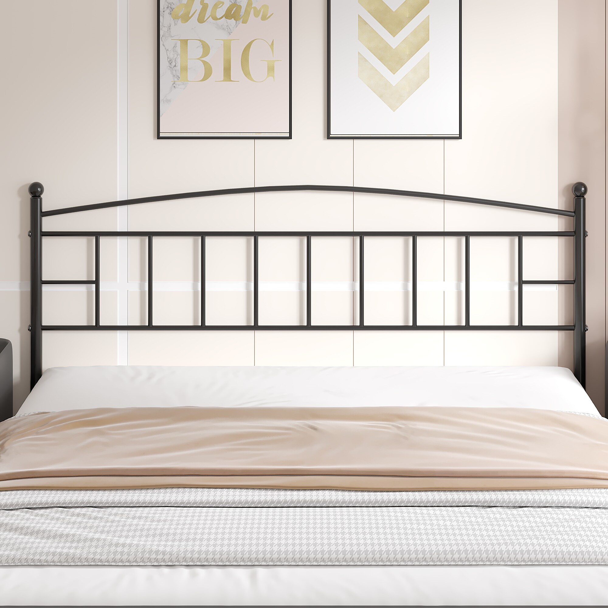 Vecelo LOE-HK04-BLK Upholstered-Headboards - View #4