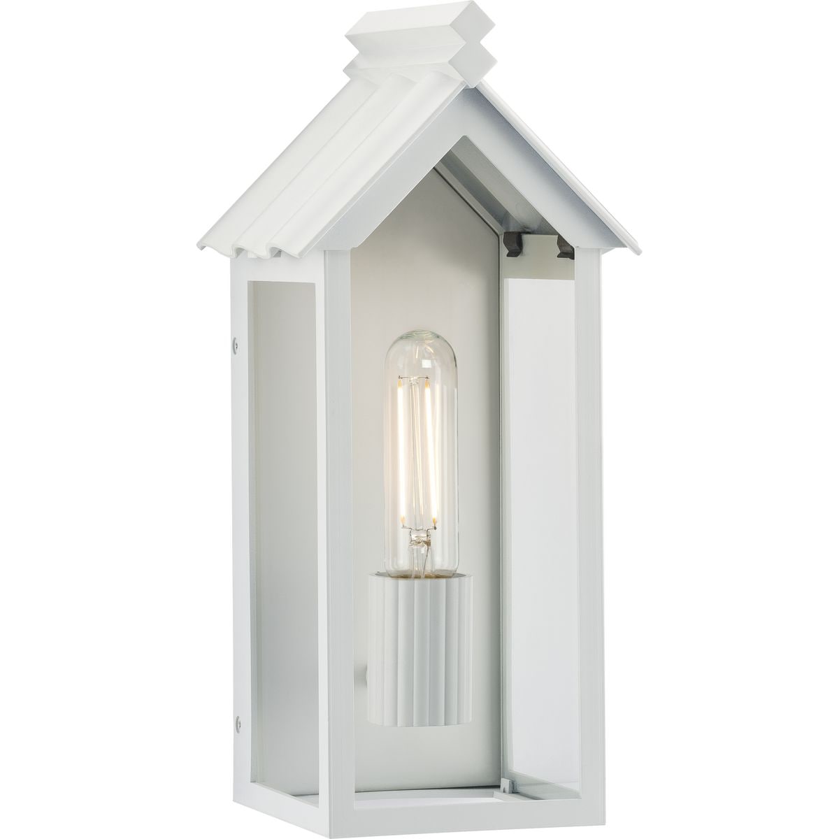 Progress Lighting P560303-192 Point Dume-Dunemere 1-Light 14-in H Shelter White Outdoor Wall Light