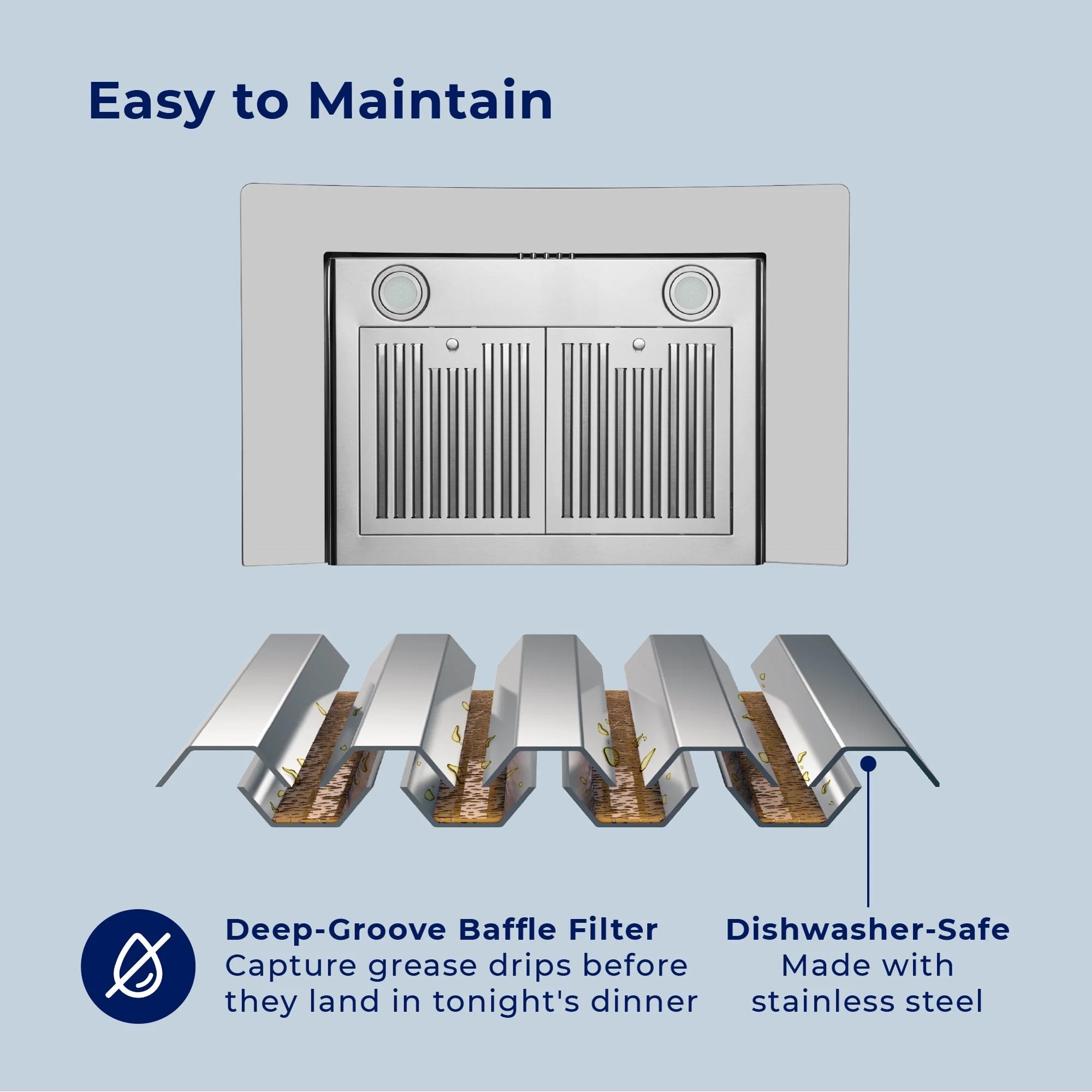 Damerin T11239 Wall-Mounted-Range-Hoods - View #12