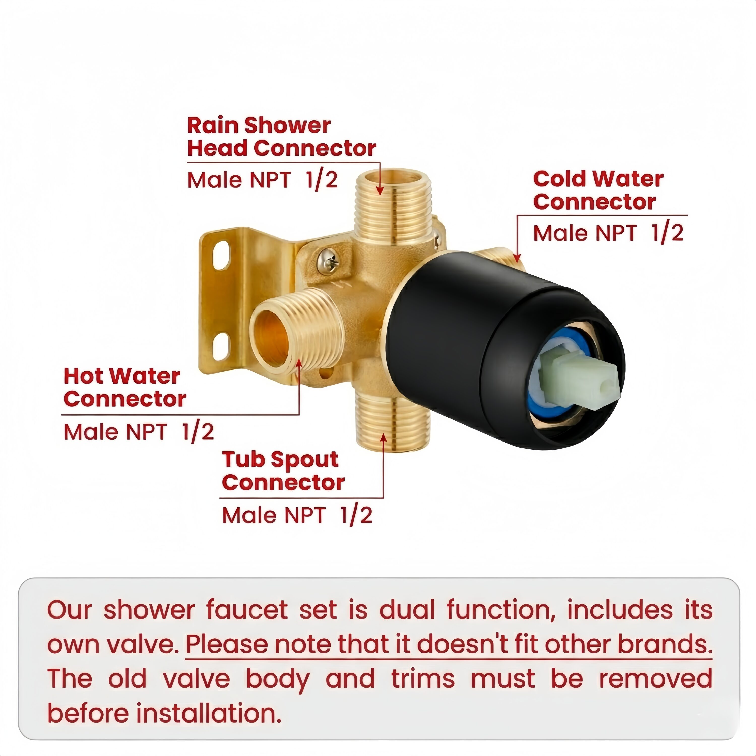 Numhew NHBEN30040 Tub-Shower-Faucets - View #3