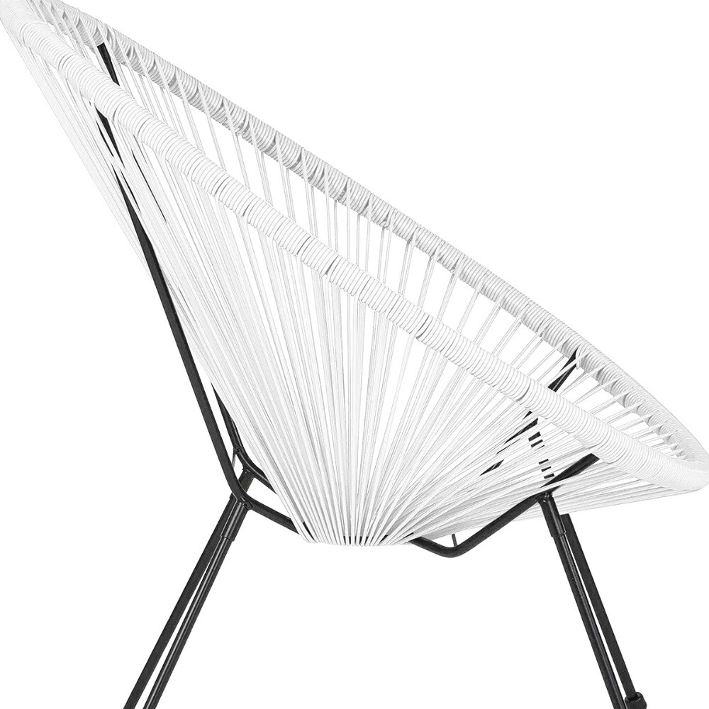 HIGHLANDERHOME WHITECHAIR2PC1TABLE Patio-Chairs - View #6