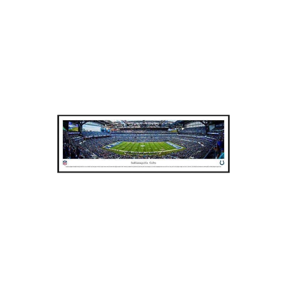 Blakeway Panoramas NFLCOLT2F Indianapolis Colts James Blakeway Black Metal Framed 13.75-in H x 40.25-in W Sports Paper Print
