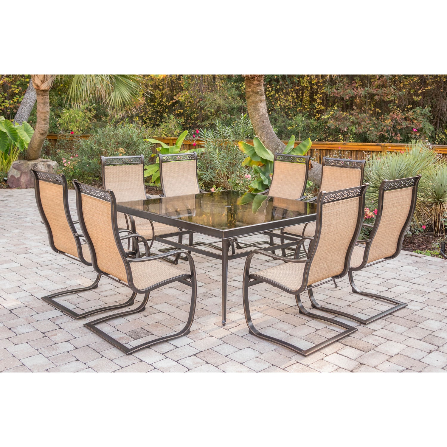 Hanover MONDN9PCSPSQG Patio-Dining-Sets - View #11
