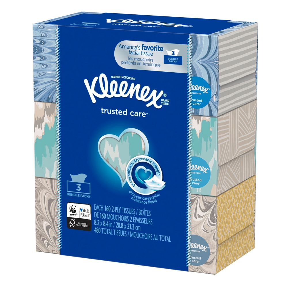 Kleenex Facial Tissues Oval Box 64 Sheets (Pack of 10) 8826 KC03379