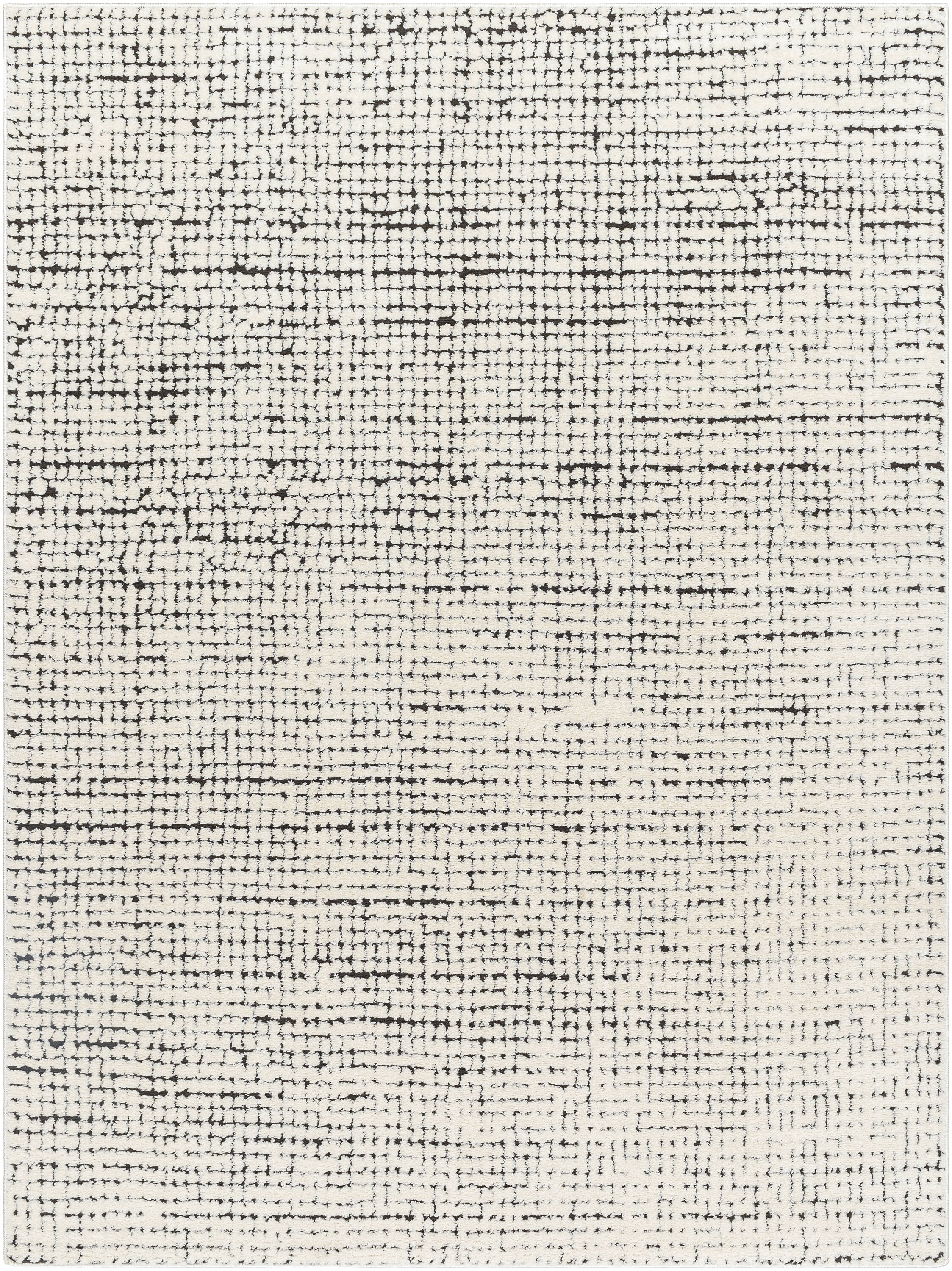 Livabliss FEU2305-537 5 x 7 (ft) Polyester Black Rectangular Indoor Abstract Global Area rug