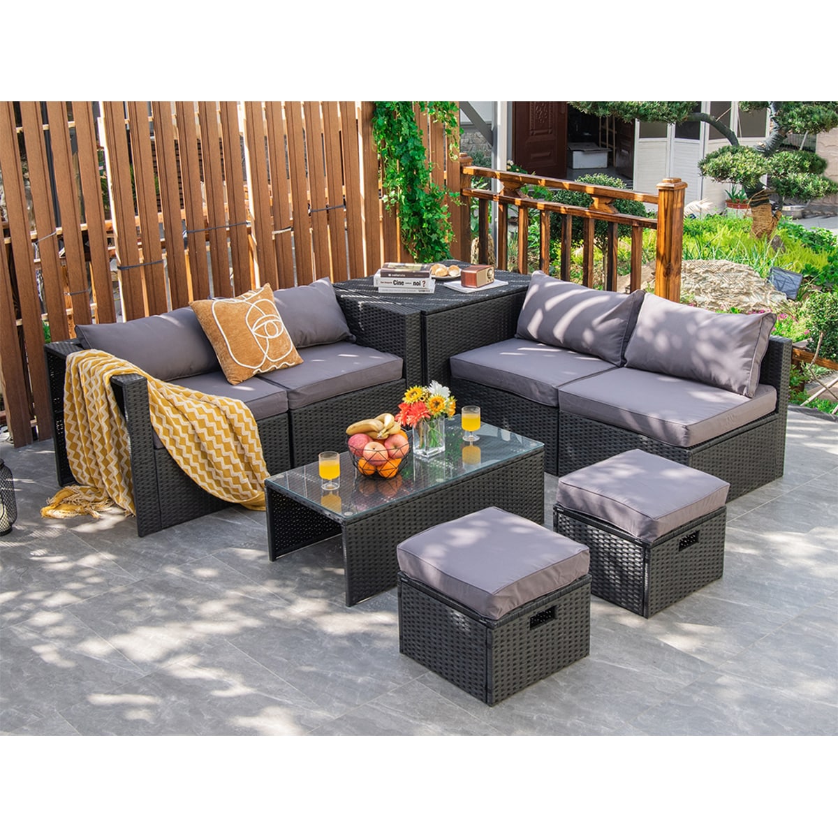 Forclover HYFE-68605GR Patio-Conversation-Sets - View #8