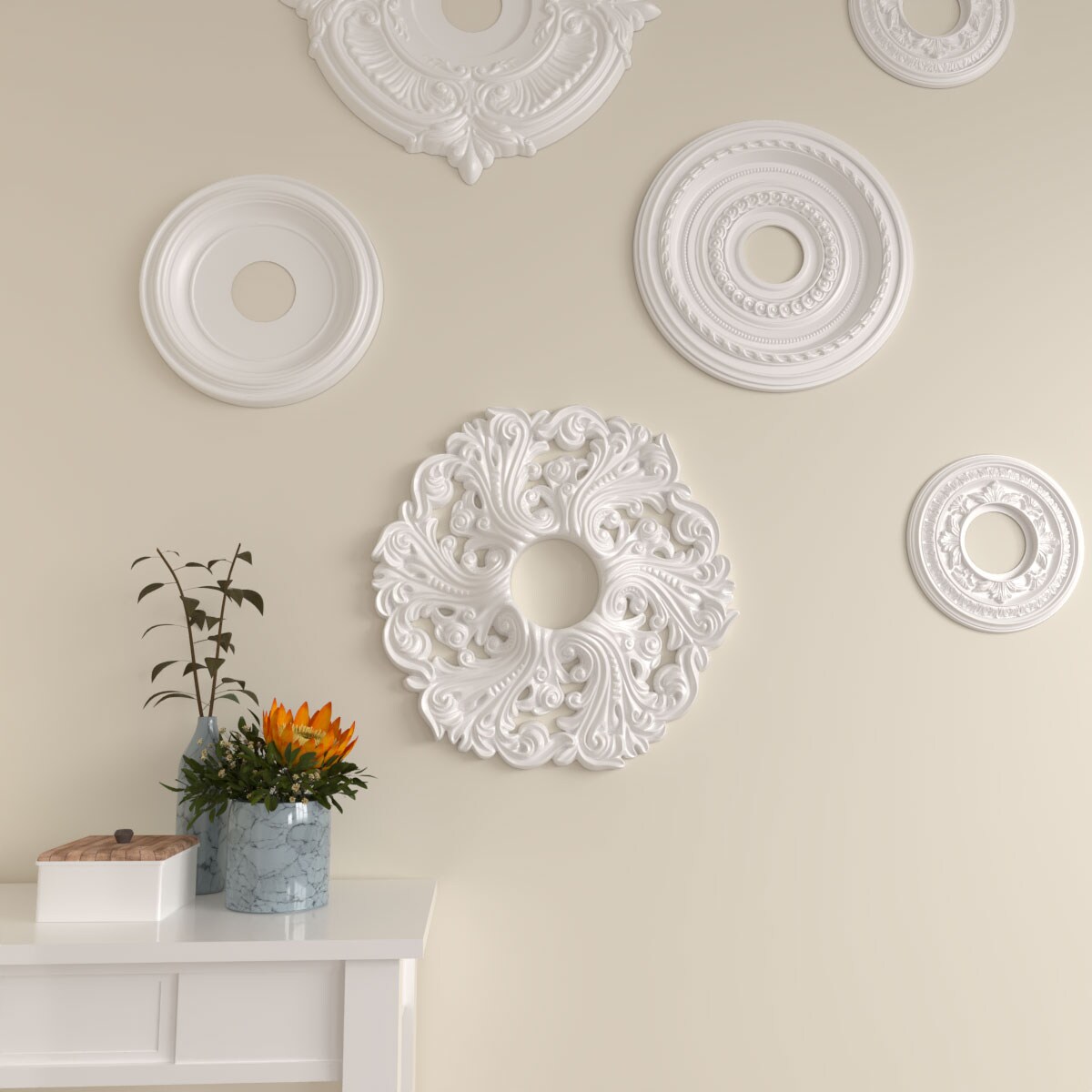 Ekena Millwork CM19OR Ceiling-Medallions - View #6