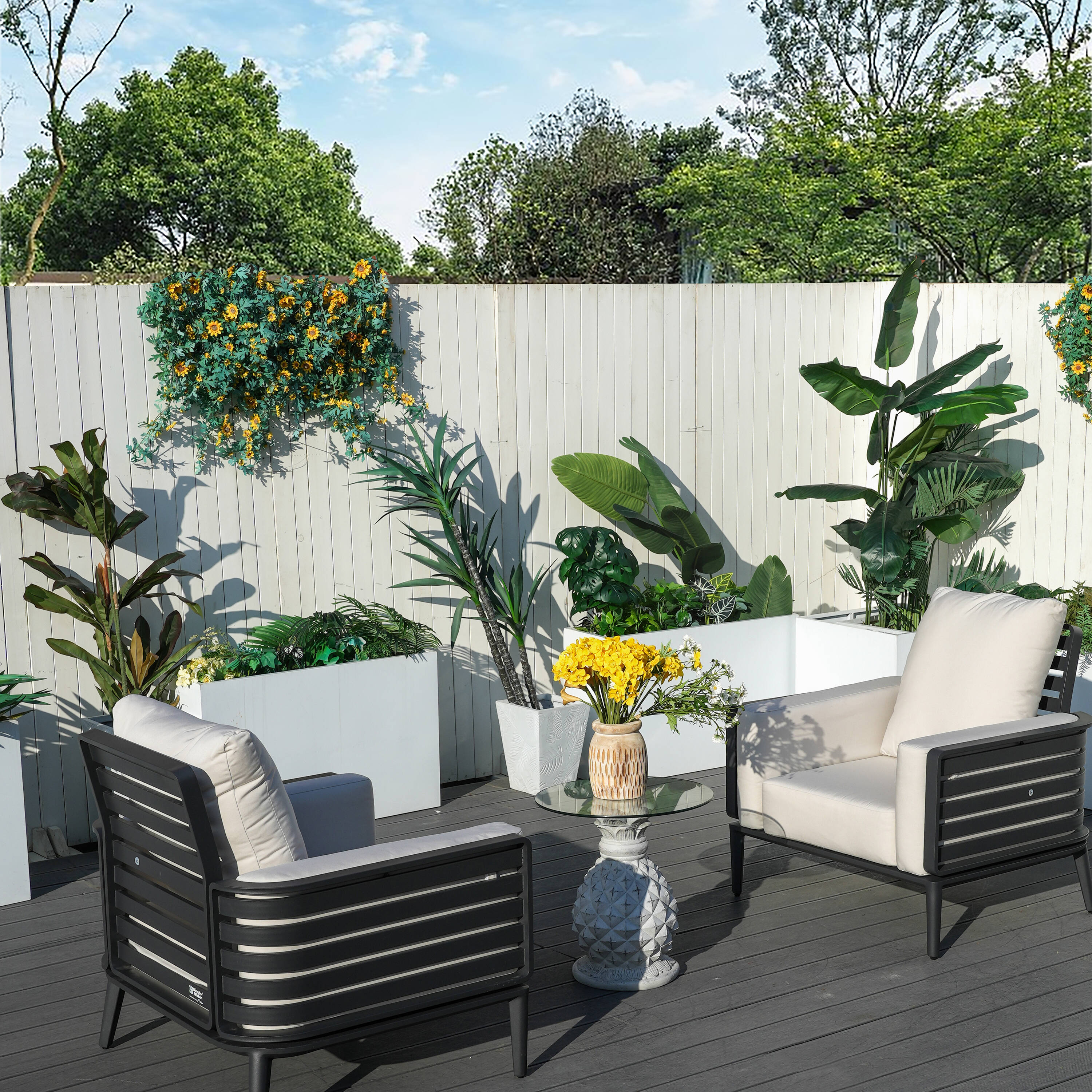 Direct Wicker DWS-2350SC2&ST056 Patio-Conversation-Sets - View #3