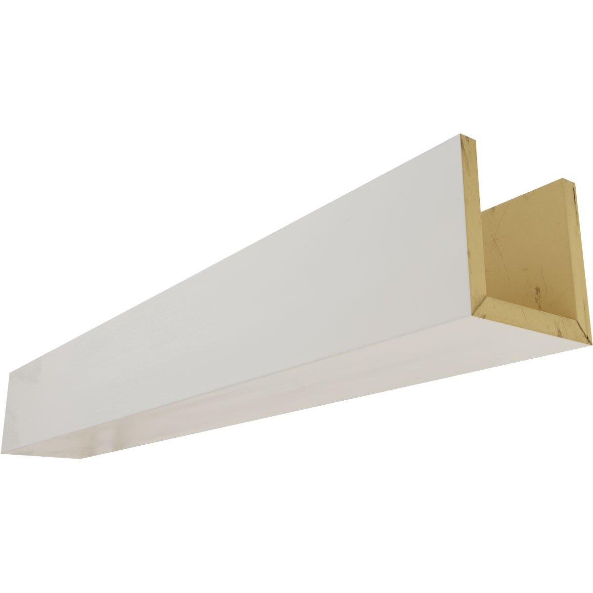 Ekena Millwork BMSM3C0080X040X144UN Smooth 1-in x 8-in x 144-in Factory Prepped Finished Polyurethane U-Shaped Decorative Beam