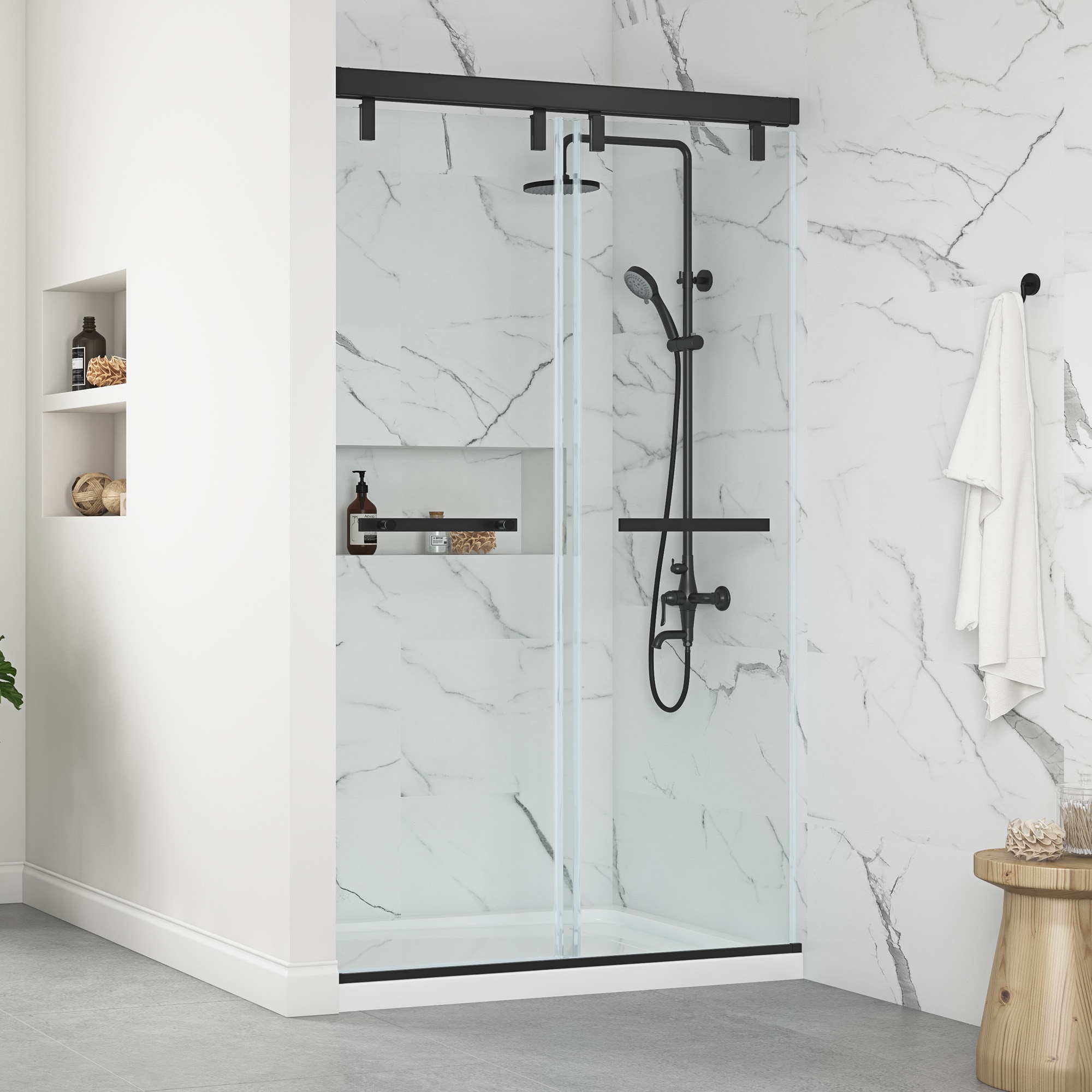 OVE Decors TOLEDO-SC-48GP-MB Shower-Doors - View #2