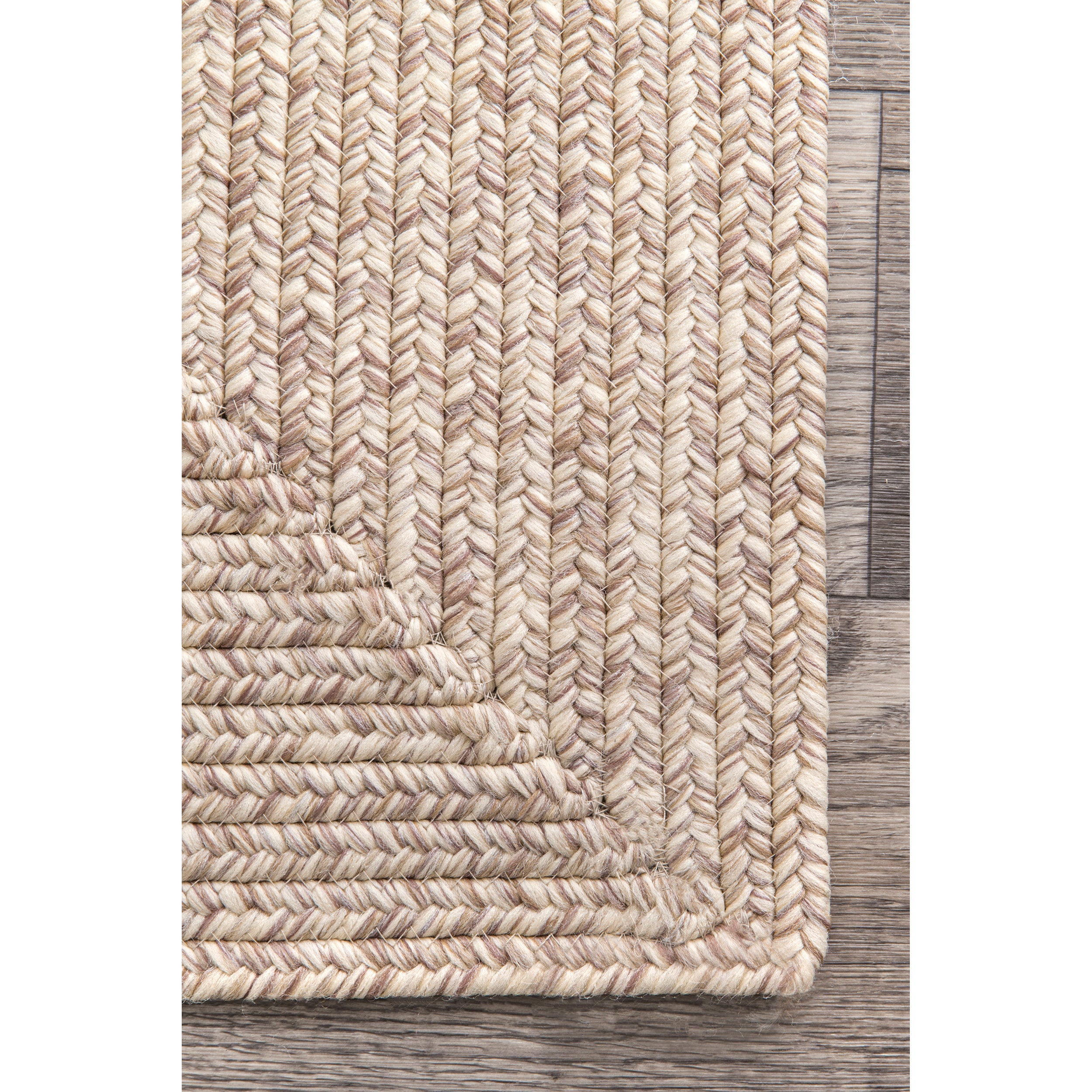 4 Foot Round Braided Design Natural Jute and Polyester Blend Indoor Area Rug  [FLF-CI-19-3694-4-GG] 