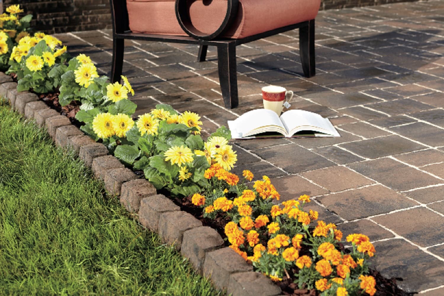 the Concrete x Pavers Stones 16-in x & Square department Patio 16-in 2-in Stepping in Tranquil at Stone W H L