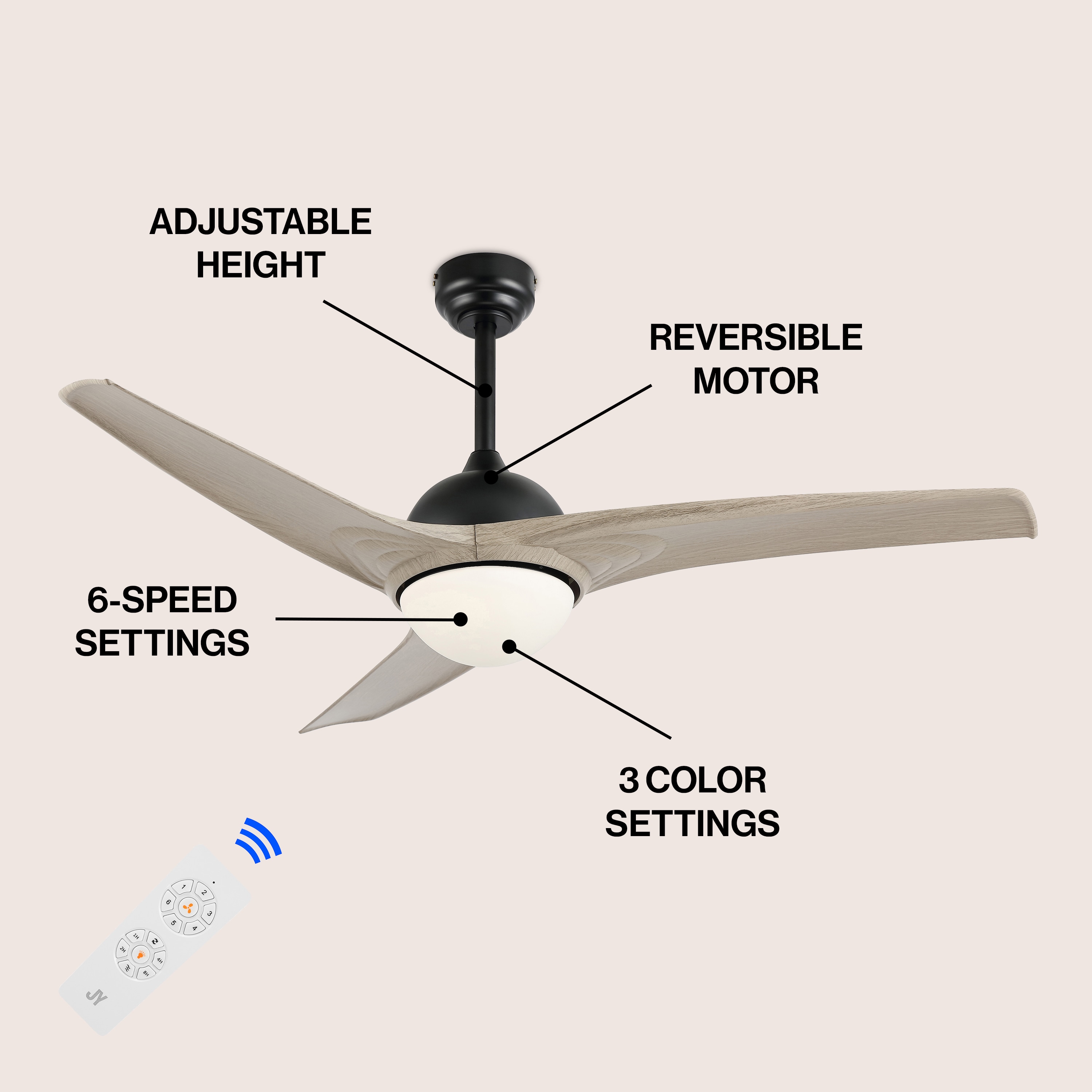 JONATHAN  Y JYL9717B Ceiling-Fans - View #4