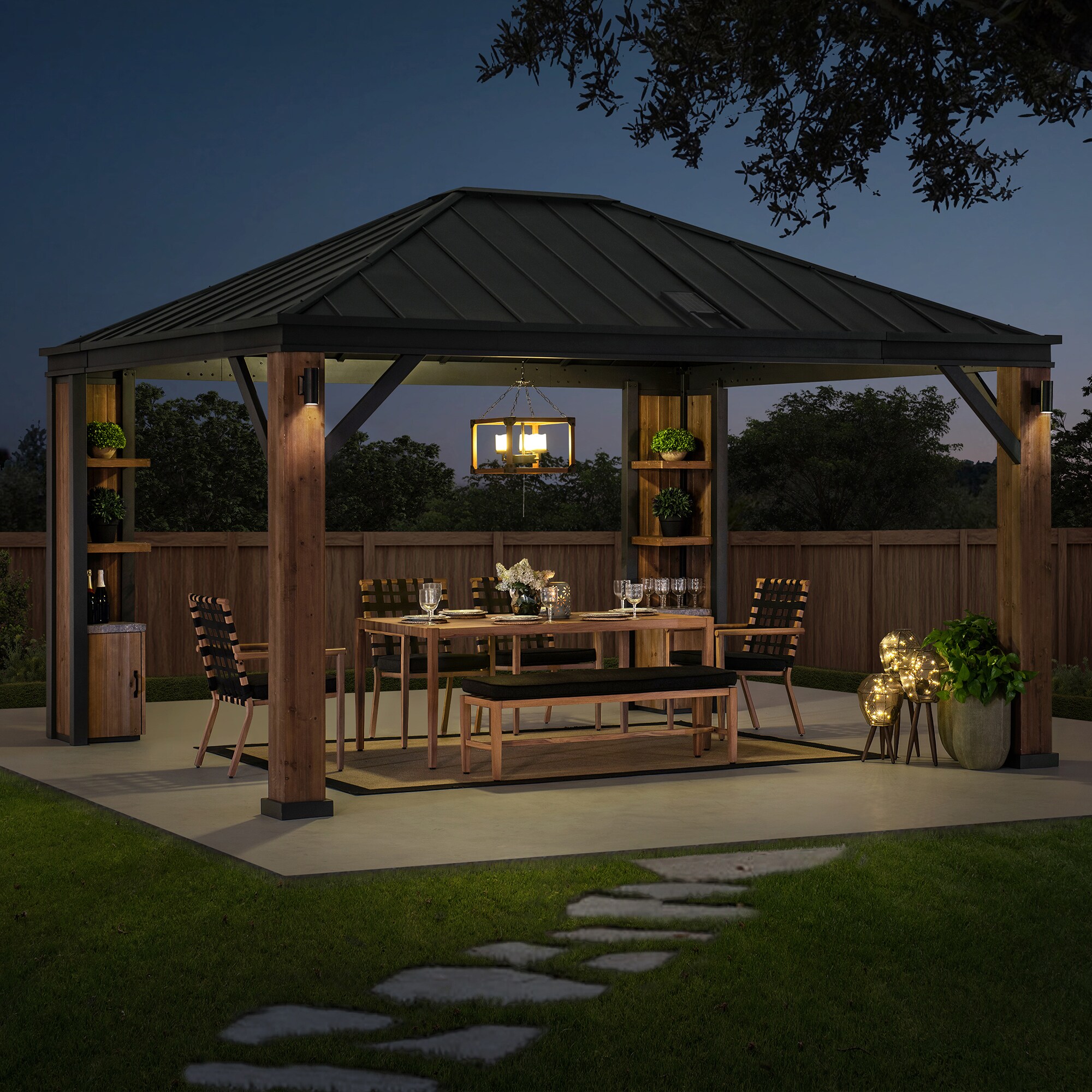 SUMMERCOVE A102012800 Wood-Resin-Gazebos - View #10
