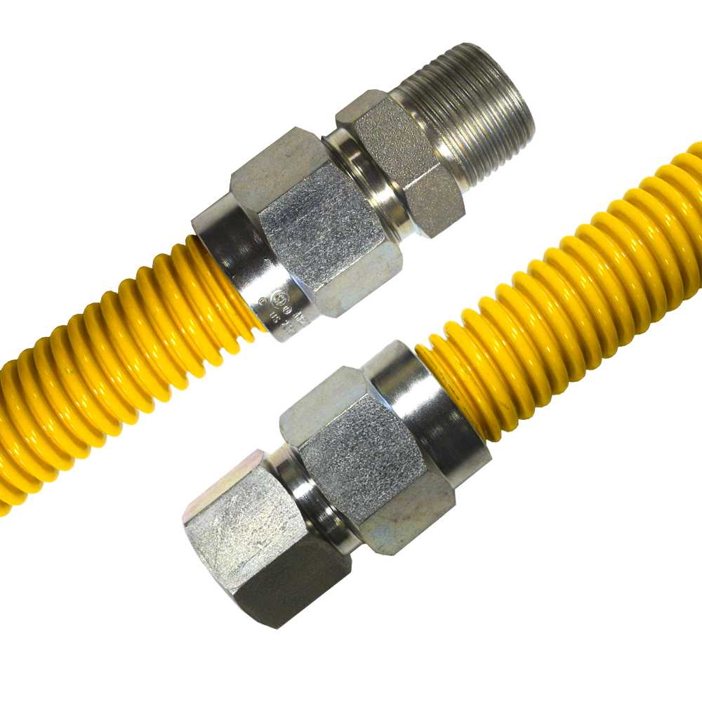 Jones Stephens  G76052 48 Inch Stainless Steel Gas Connector with 3/4 Inch and 3/4 Inch Fittings