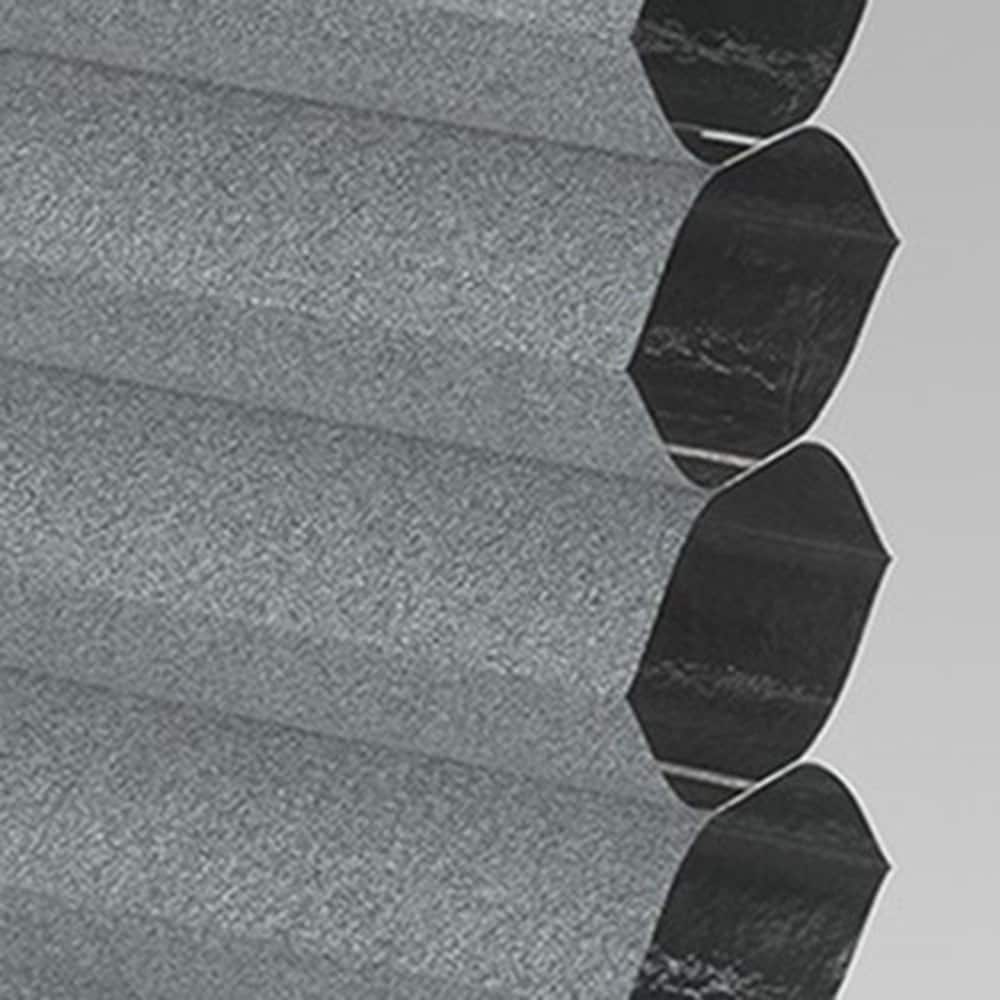 allen + roth 504607 Seclusion Deep Silver Room darkening Polyester Single Cellular shade swatch