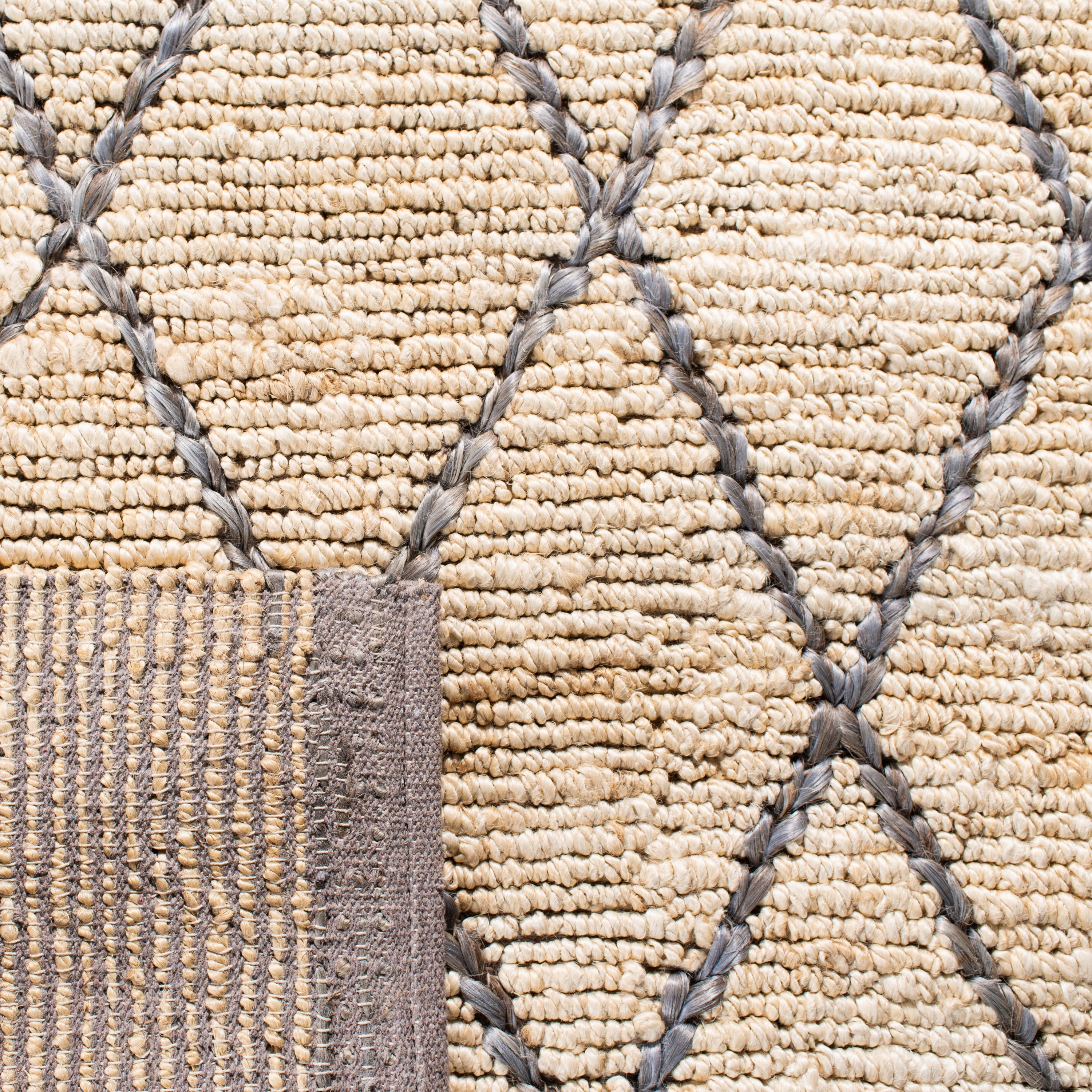 Natural Gray Hand-Knotted Cotton 8' x 10' Area Rug