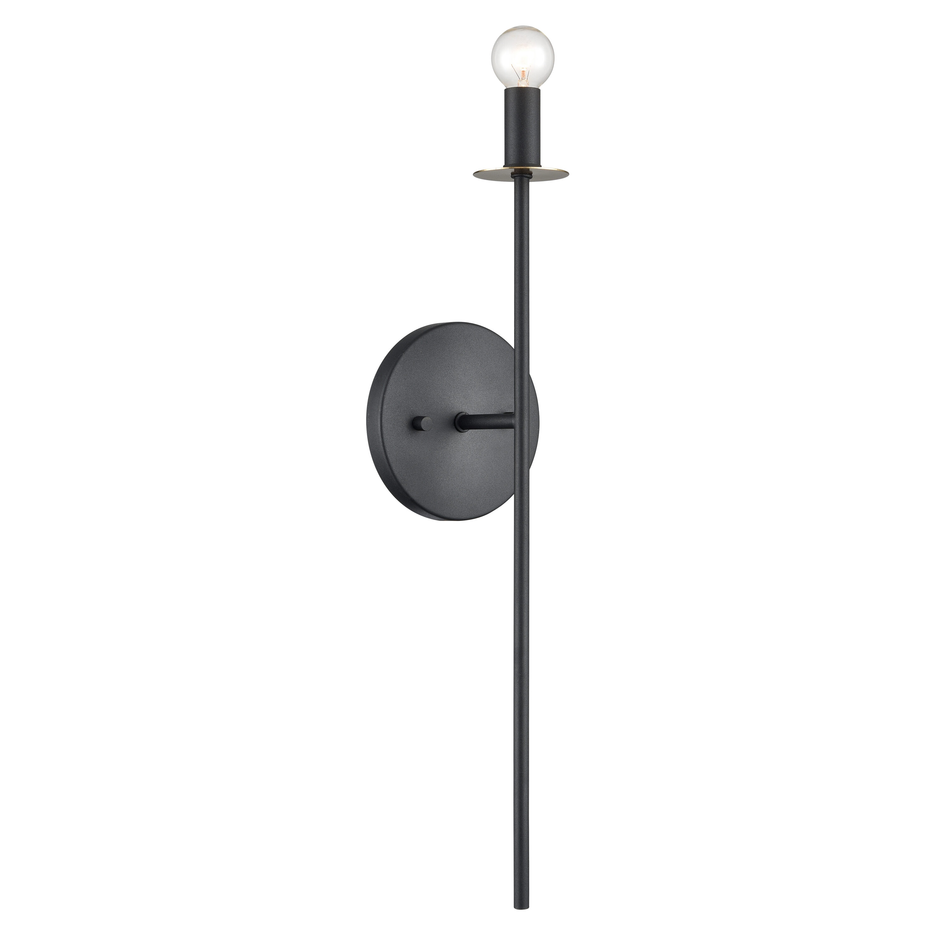 Westmore by ELK Lighting LW-202302010033 Hills 5-in W 1 -Light Multiple finishes Black Wall Sconce