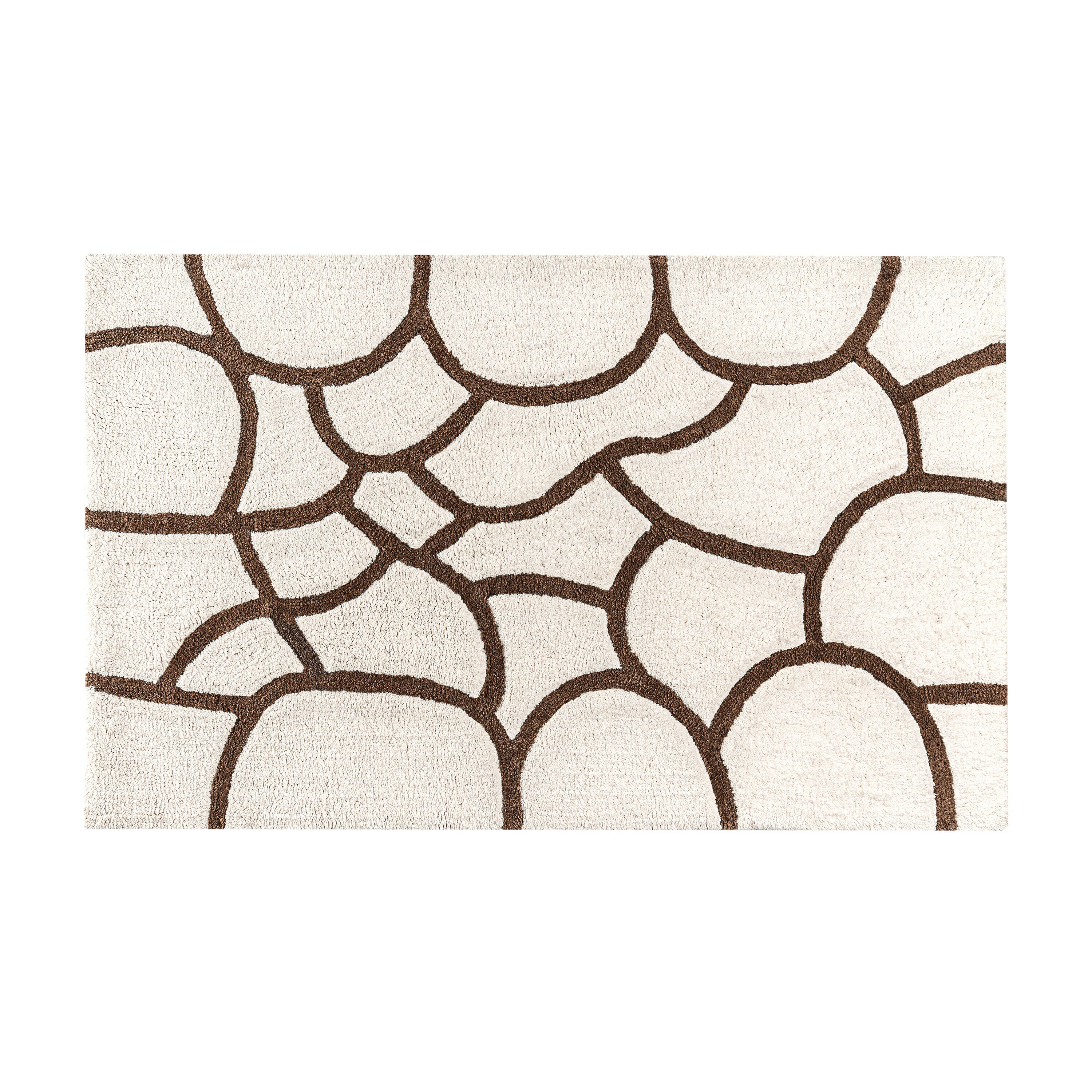 MH LONDON MH-BR-1080 Windsor 50-Inches x 30-Inches Beige Cotton Bath rug