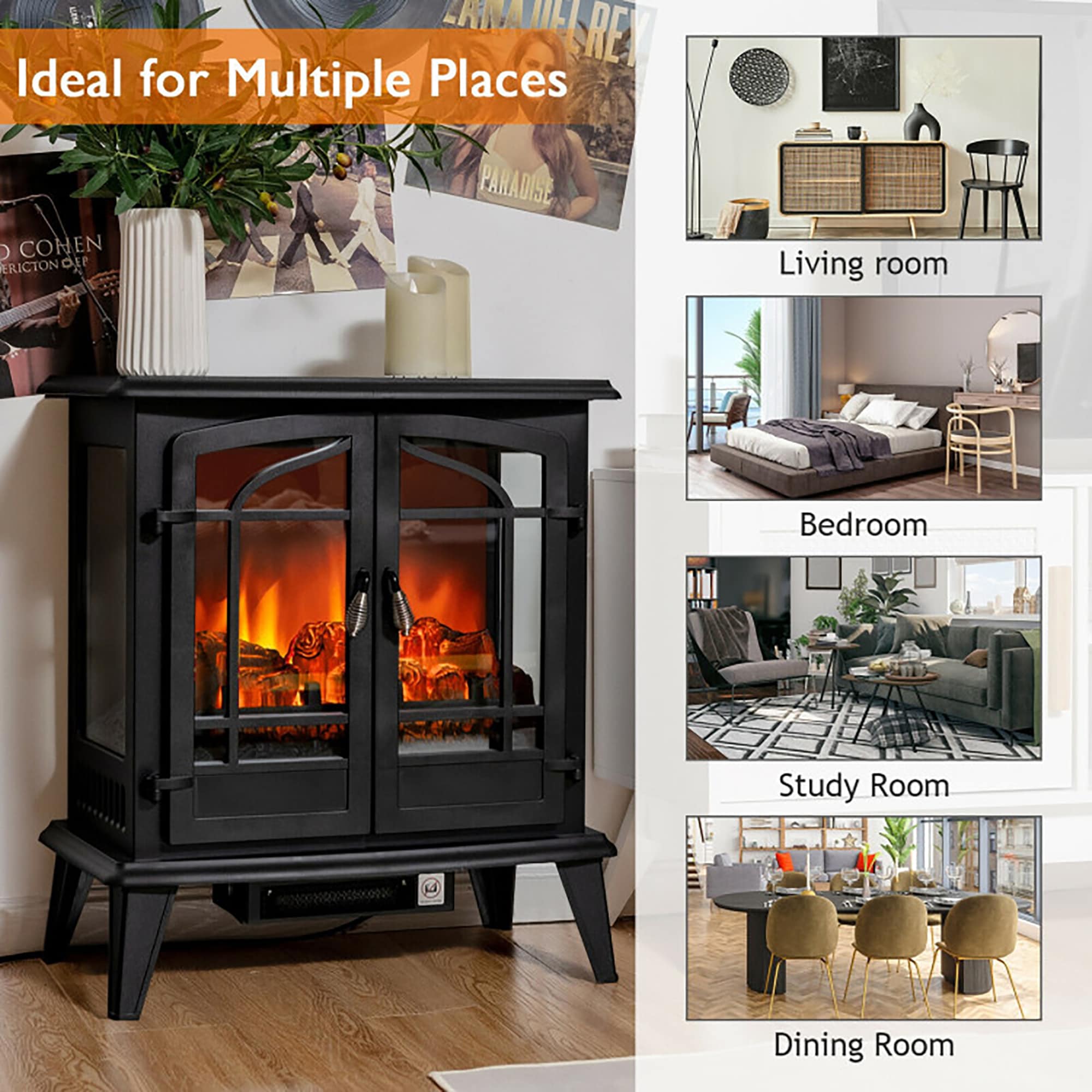 BABOOM BOM-59US-BK-CO Electric-Fireplaces - View #8