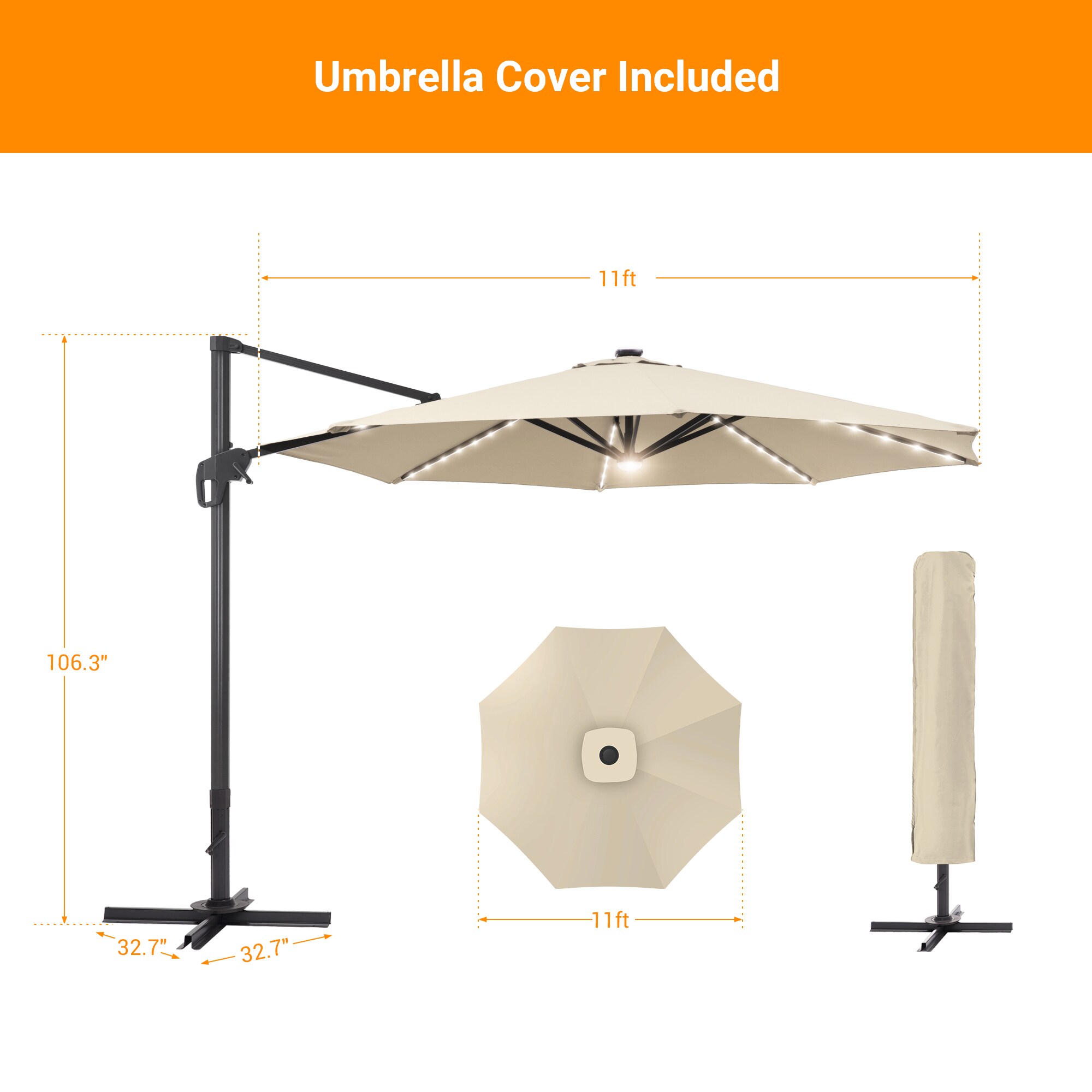 Sonkuki SD-LEDZD11BG Umbrellas-2 - View #2